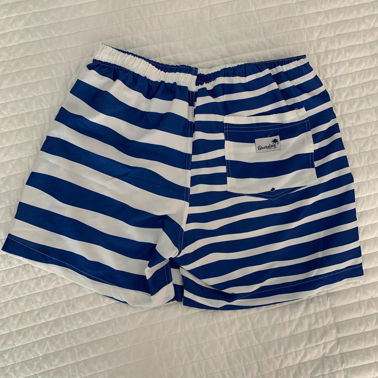 Men's Blue and White Swim-briefs-shorts (2)