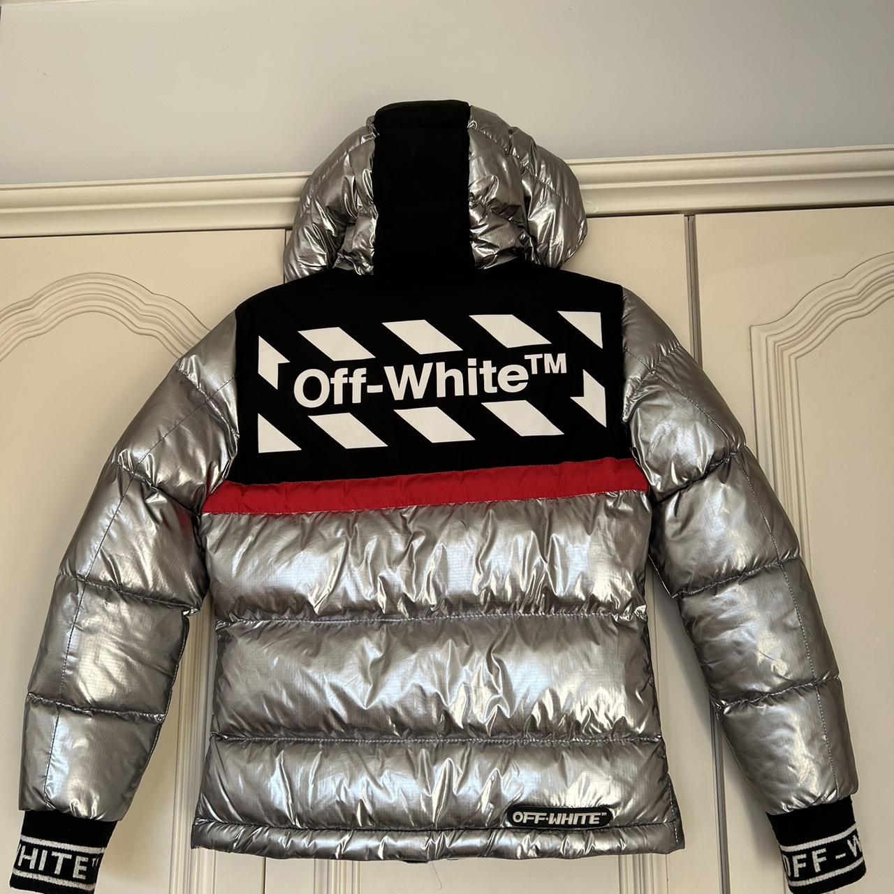 Off white hot sale silver jacket