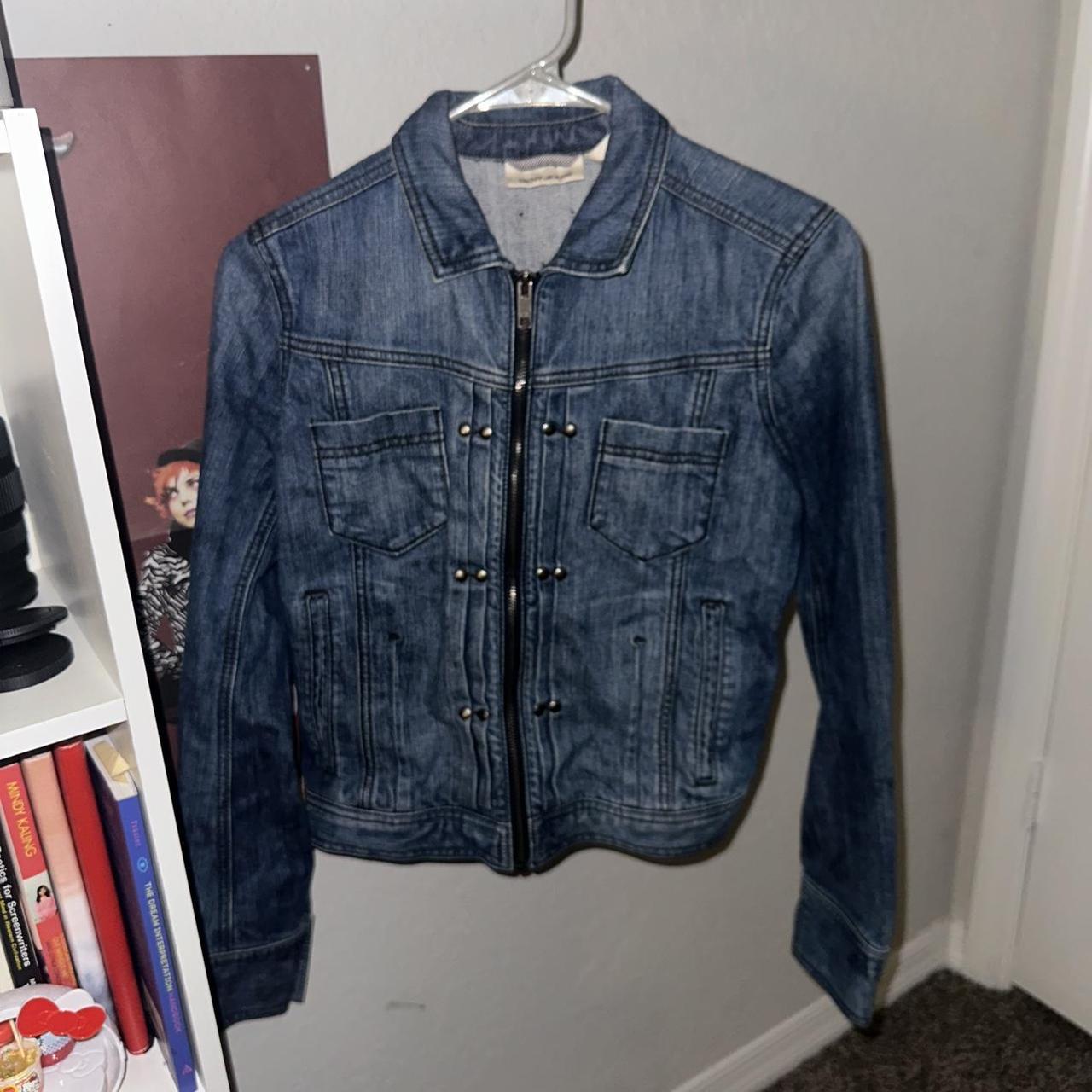 DKNY Women's Jacket Blue/Navy S – DKNY Denim jacket #dkny