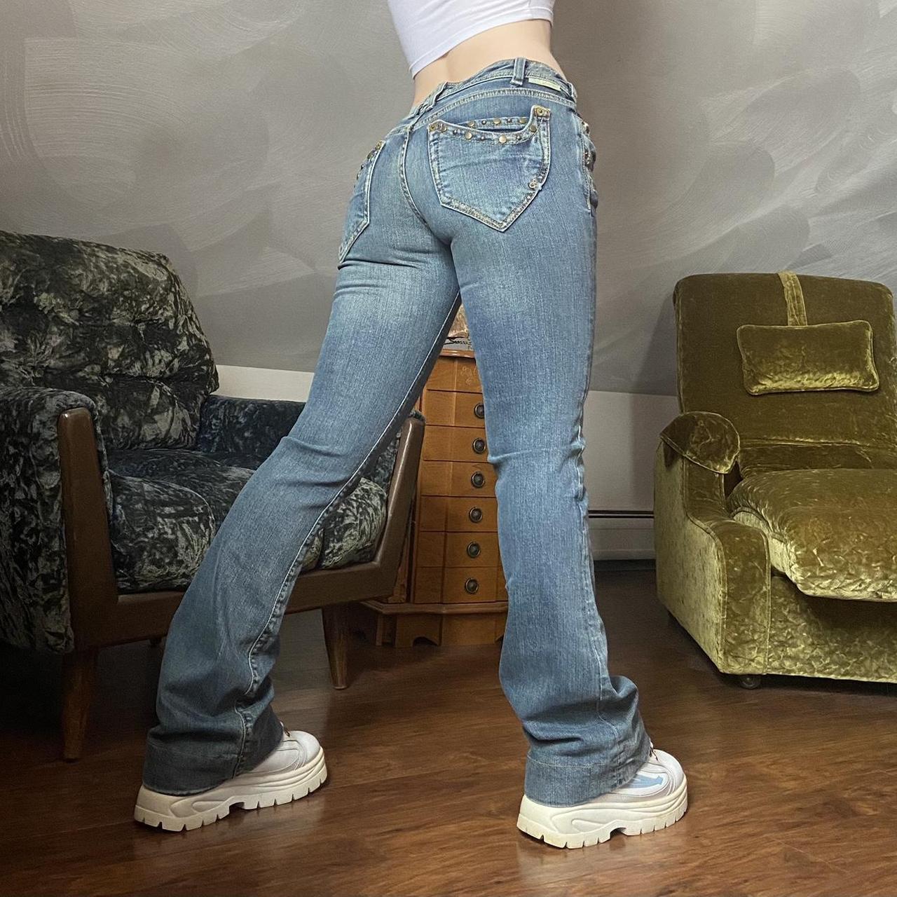 dark wash low rise bootcut jeans by J & Company 🤎 so... - Depop