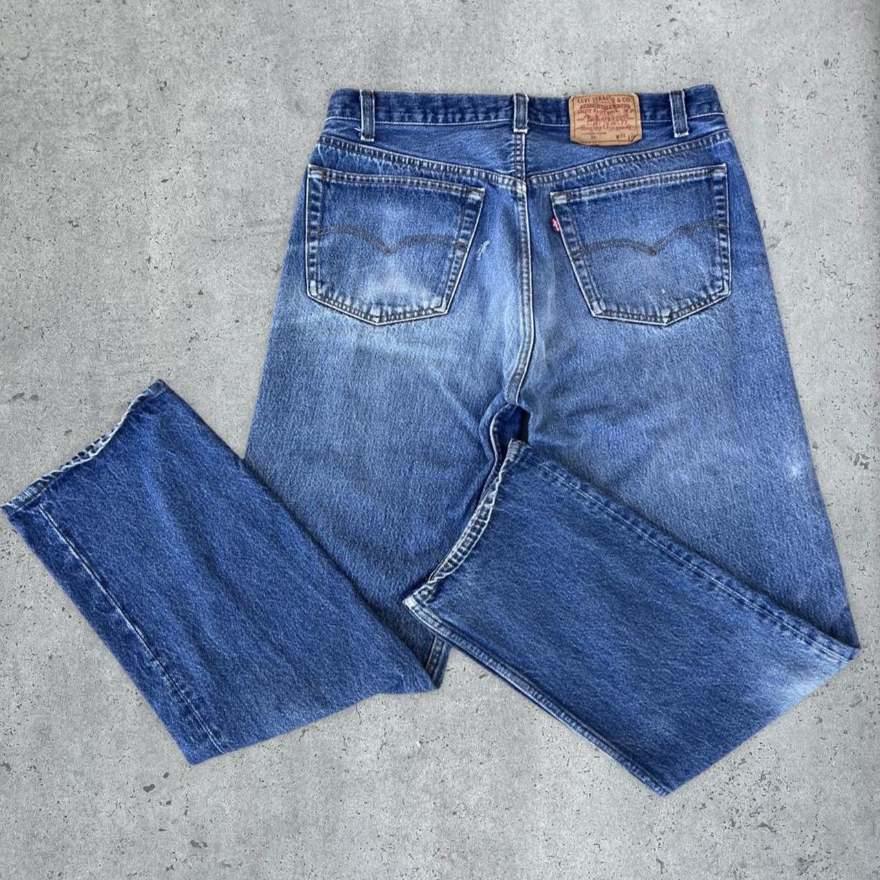 Levi's Men's Blue and Navy Jeans