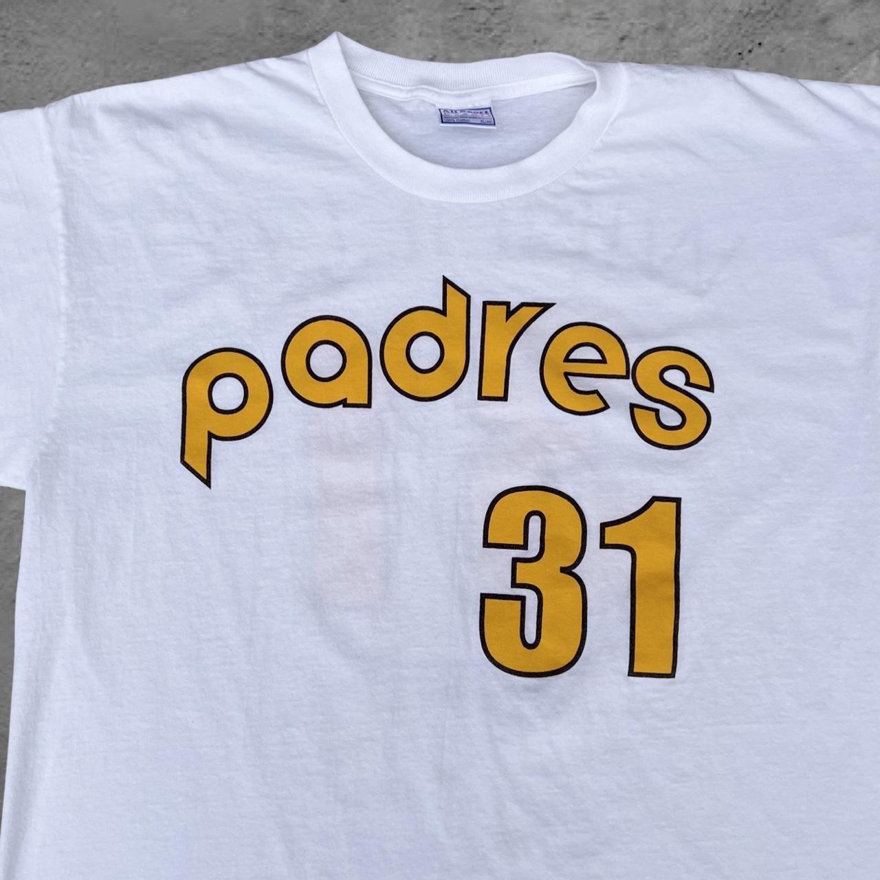 Vintage Padres T-shirt 90's Dave Winfield Awesome - Depop