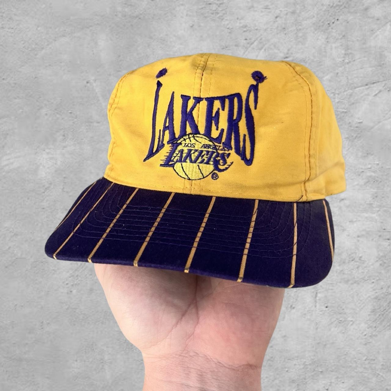 Vintage Los Angeles Lakers Purple Baseball Pinstripe - Depop