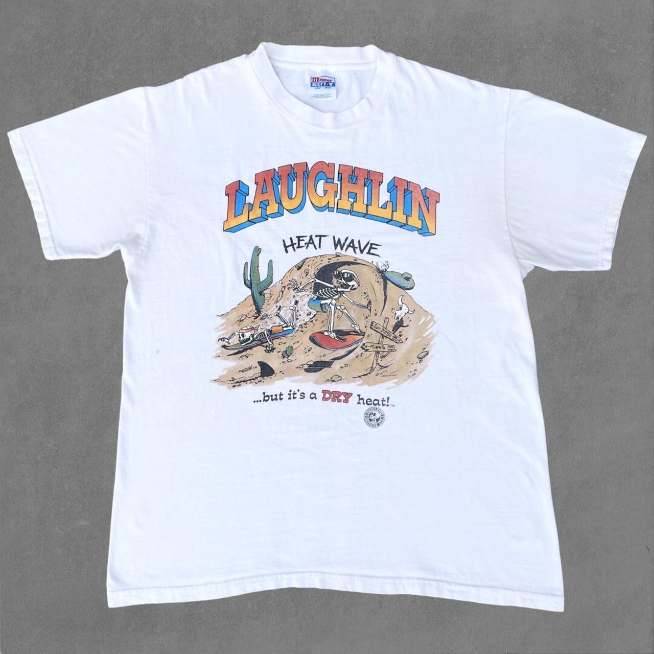 Vintage Laughlin T-shirt 90s Desert graphic Made... - Depop