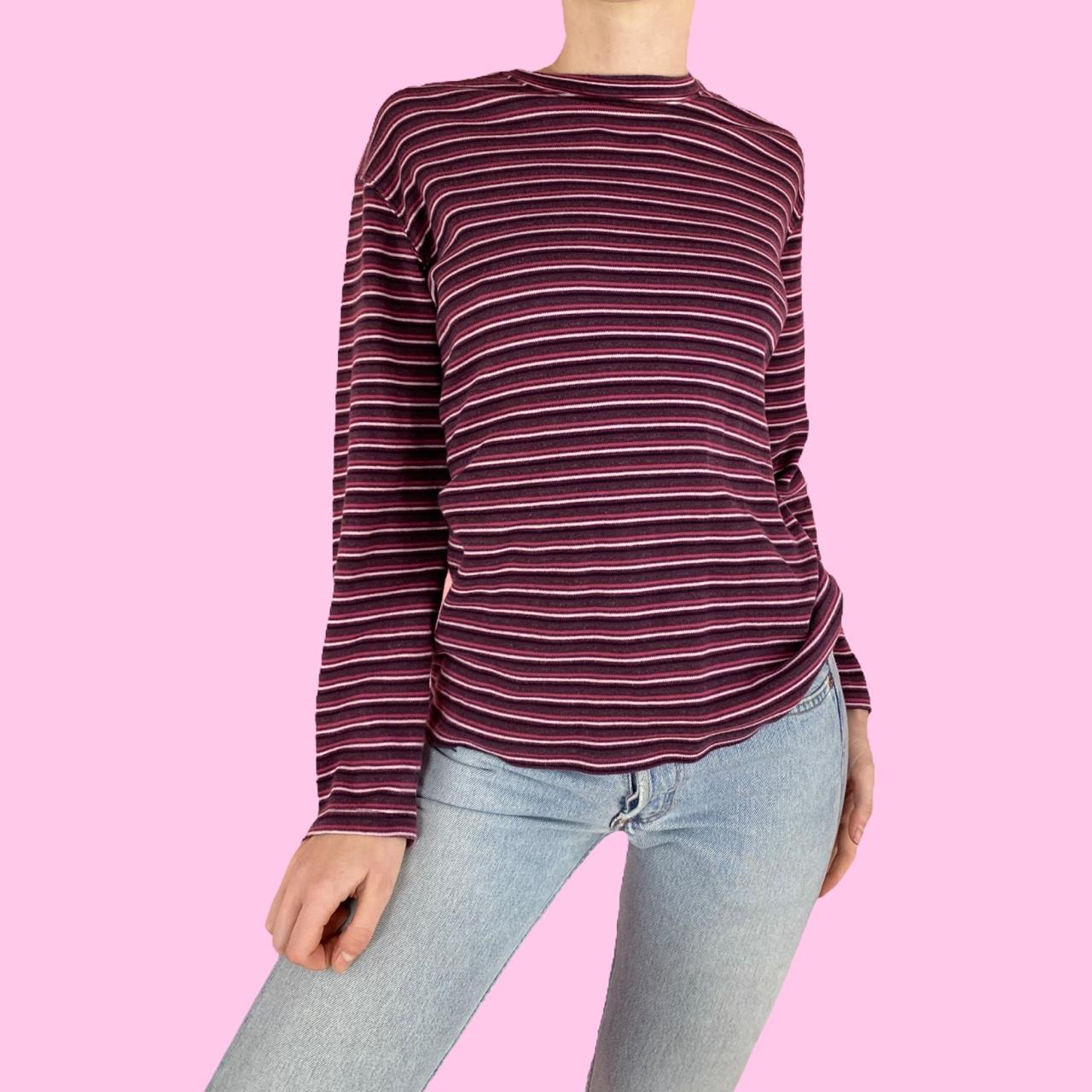 Women's Pink and Purple Tshirt Depop