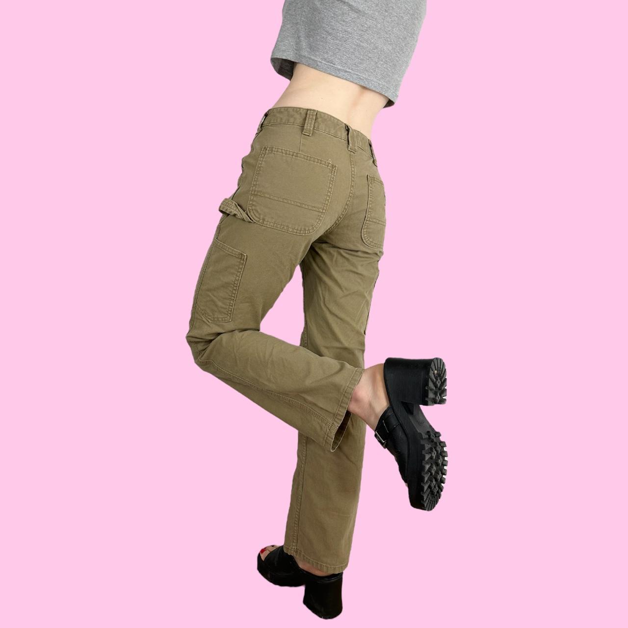 Carhartt Tan Canvas Cargo Pants Button/zipper - Depop