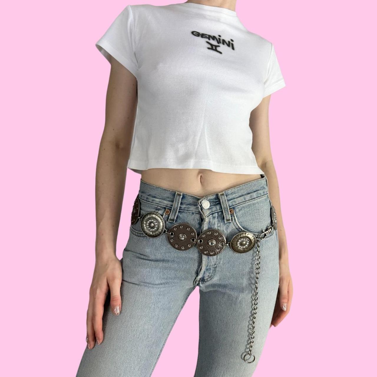 Silver chain belt hot sale brandy melville