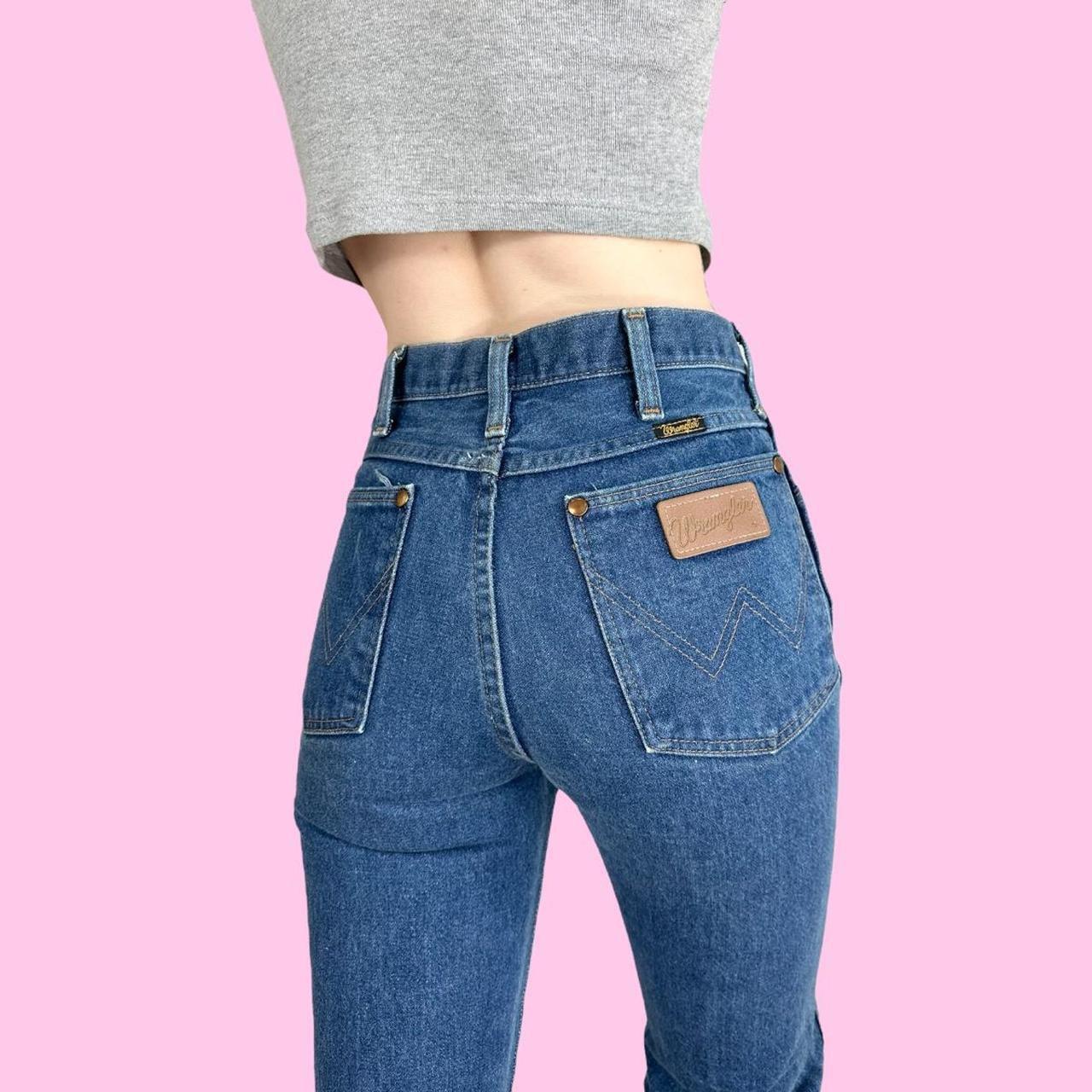 Vintage 80s Wrangler Western Jeans Has a mid rise - Depop