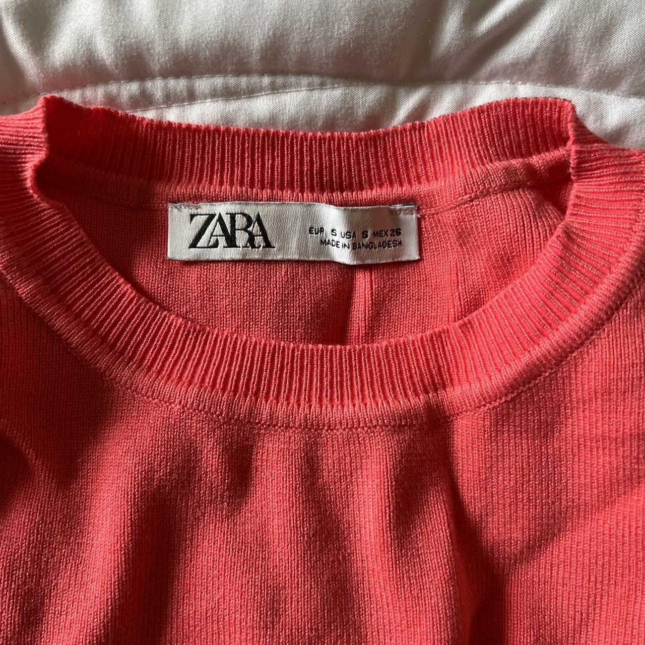 Zara Women's Pink Vest Depop