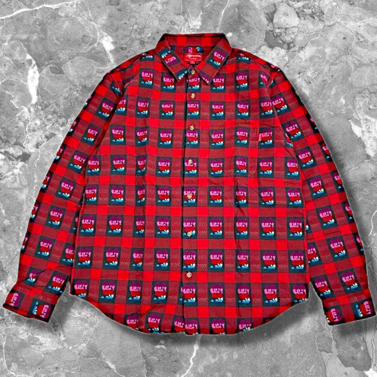 Supreme Rose Flannel, Red. Size...