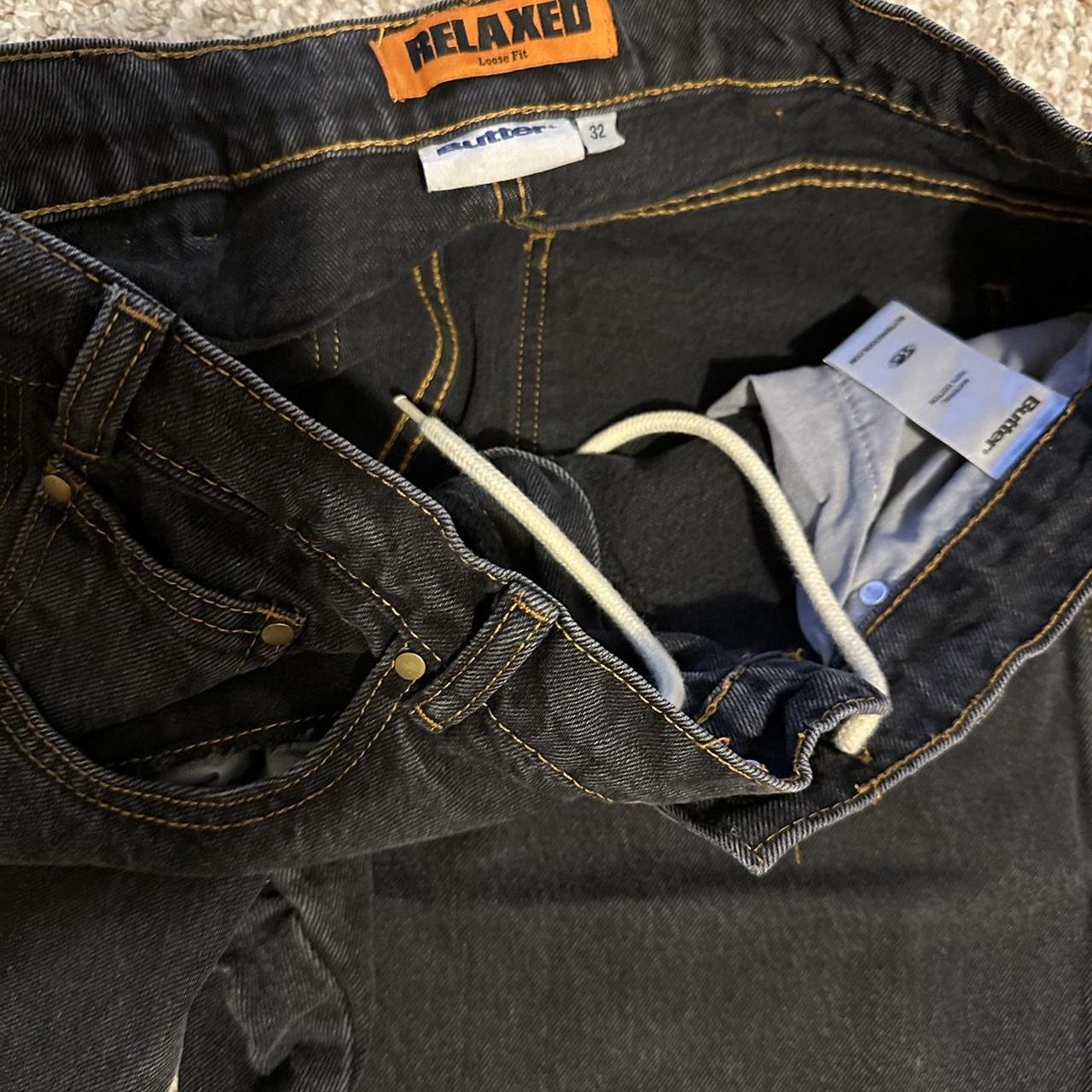 Butter Goods Mushroom Denim 32. Washed Black Q4 2021... Depop