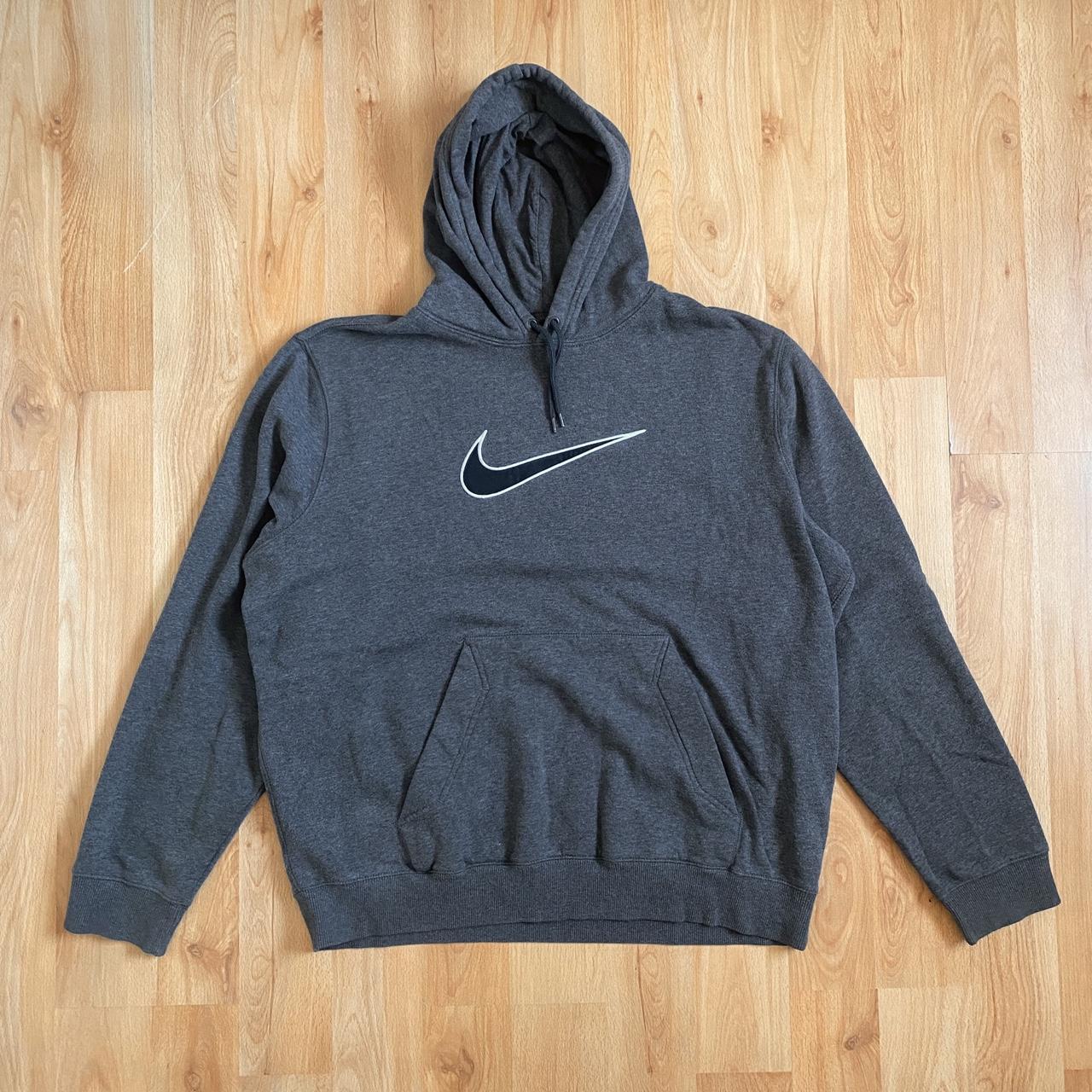 Nike Hoodie Men’s Nike Big Logo Swoosh Hoodie ... - Depop