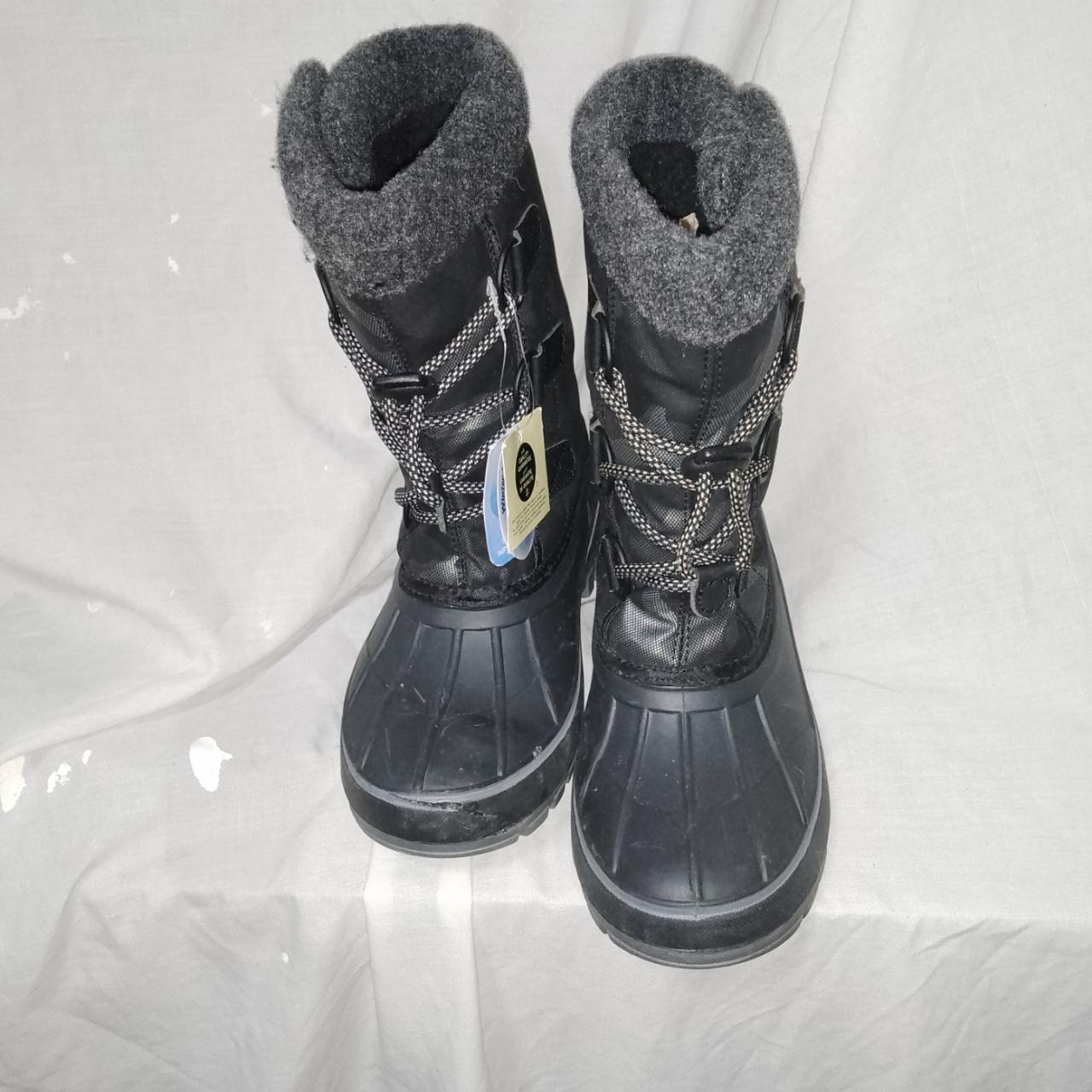 Black grey duck boots best sale