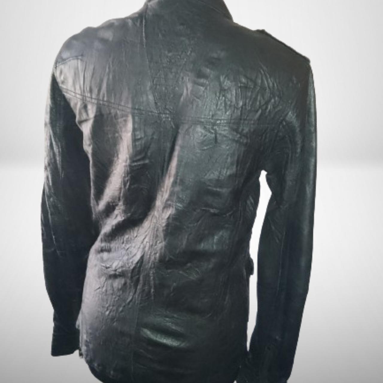 L'art Leather Jacket by River Island,