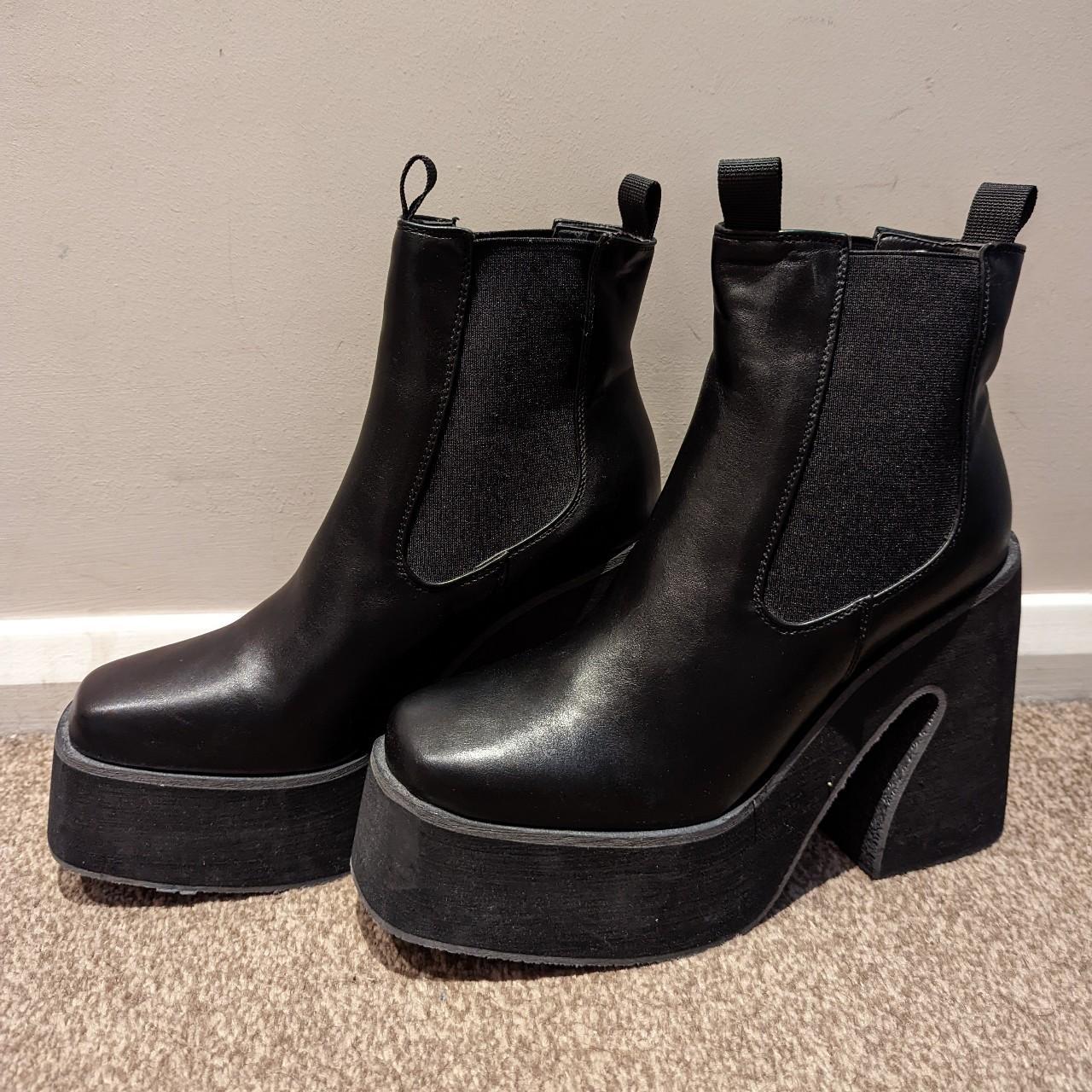 Koi footwear platform boots in black. Brand new,... - Depop