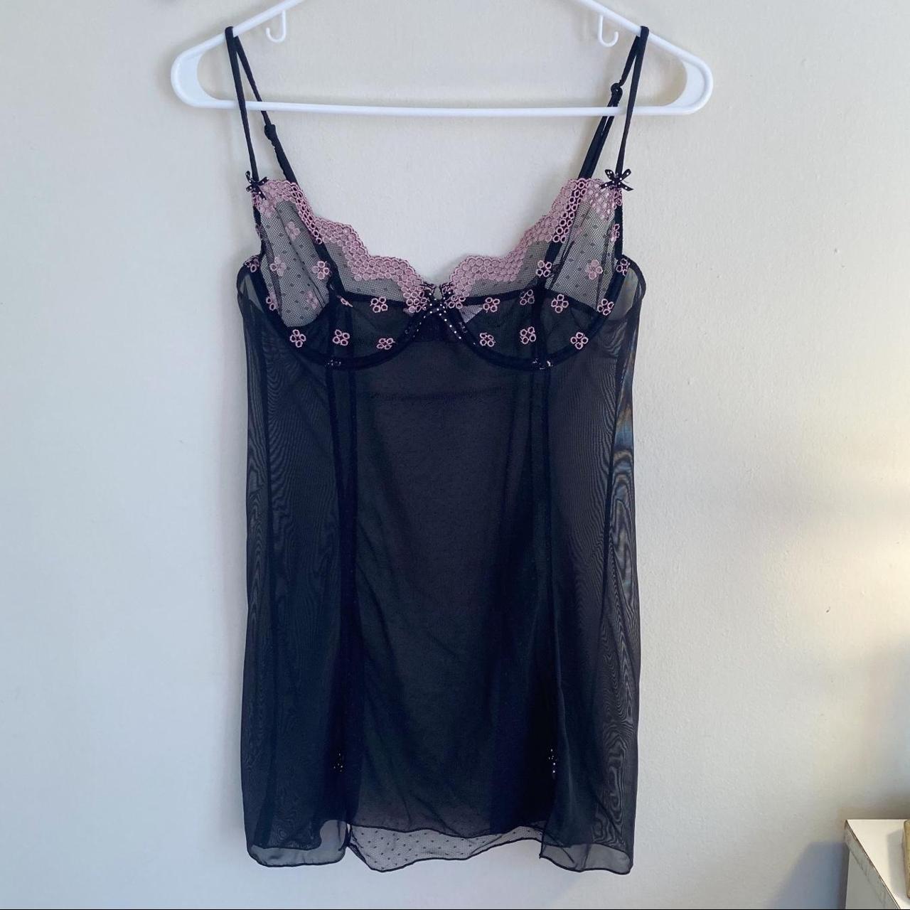 Victoria's Secret Women's Black and Pink Underwear | Depop