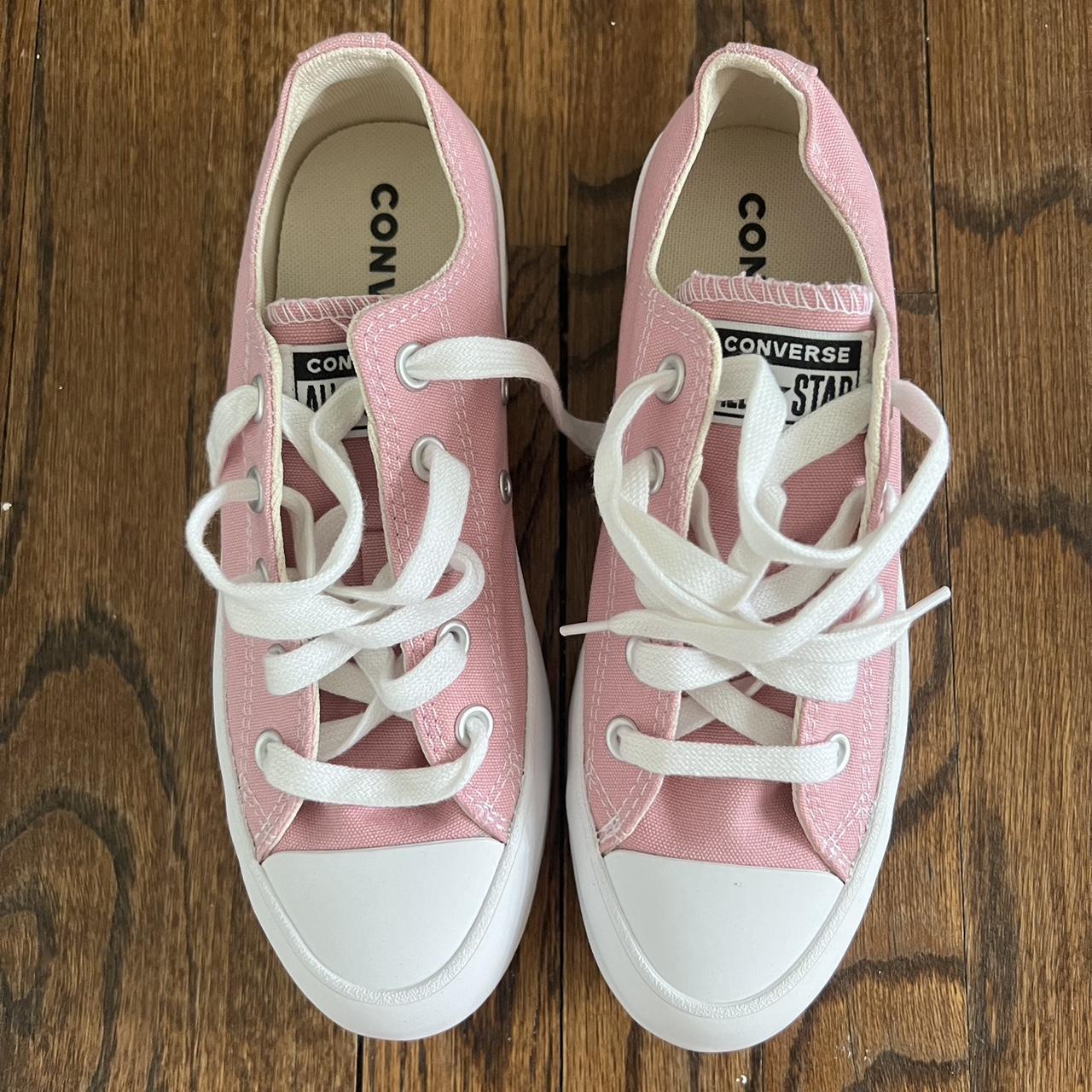 Brand new pink converse! Bought wrong size and... - Depop