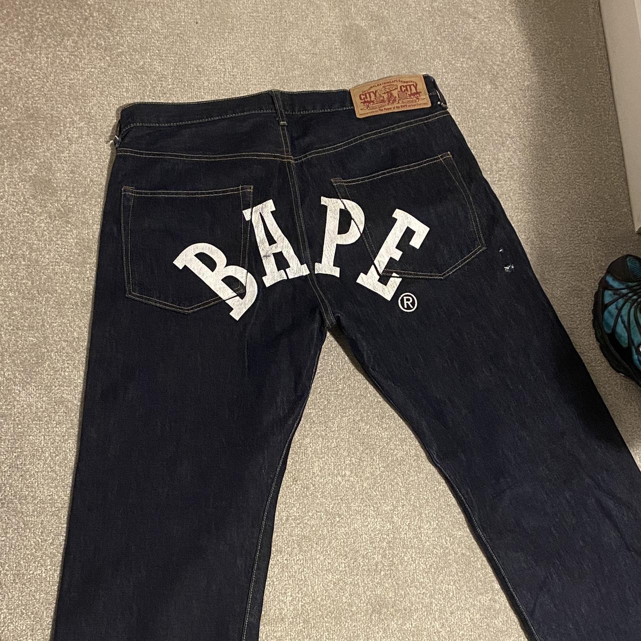 Bape jeans waist 34 Baggy fit #bape #y2k... - Depop
