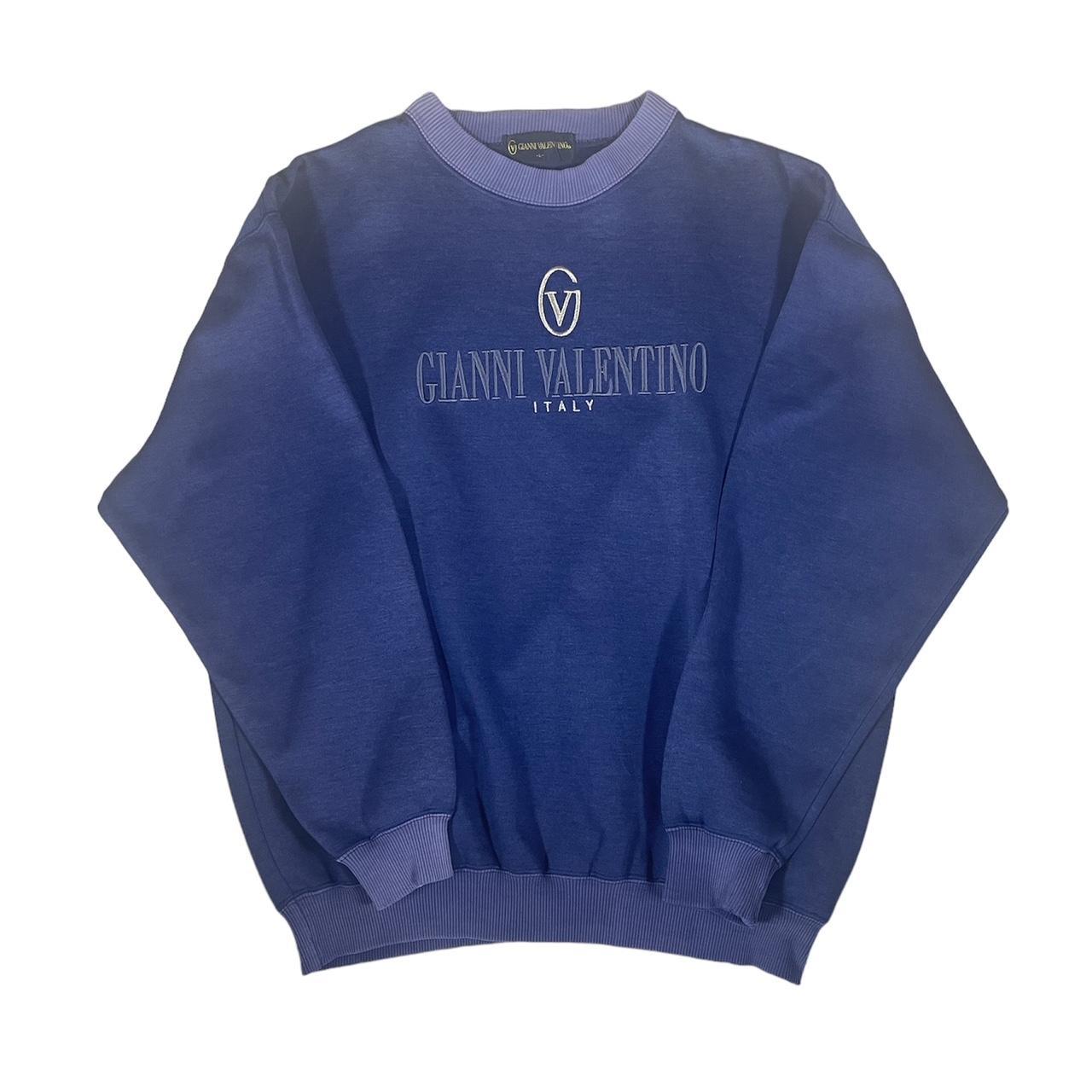 Valentino Men's Navy and Blue Sweatshirt