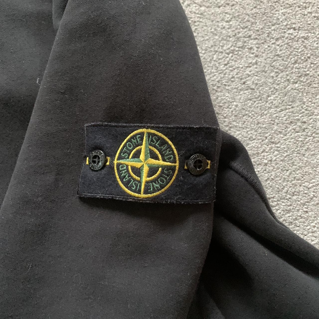 Stone island zip hoodie black 100% authentic Only... - Depop