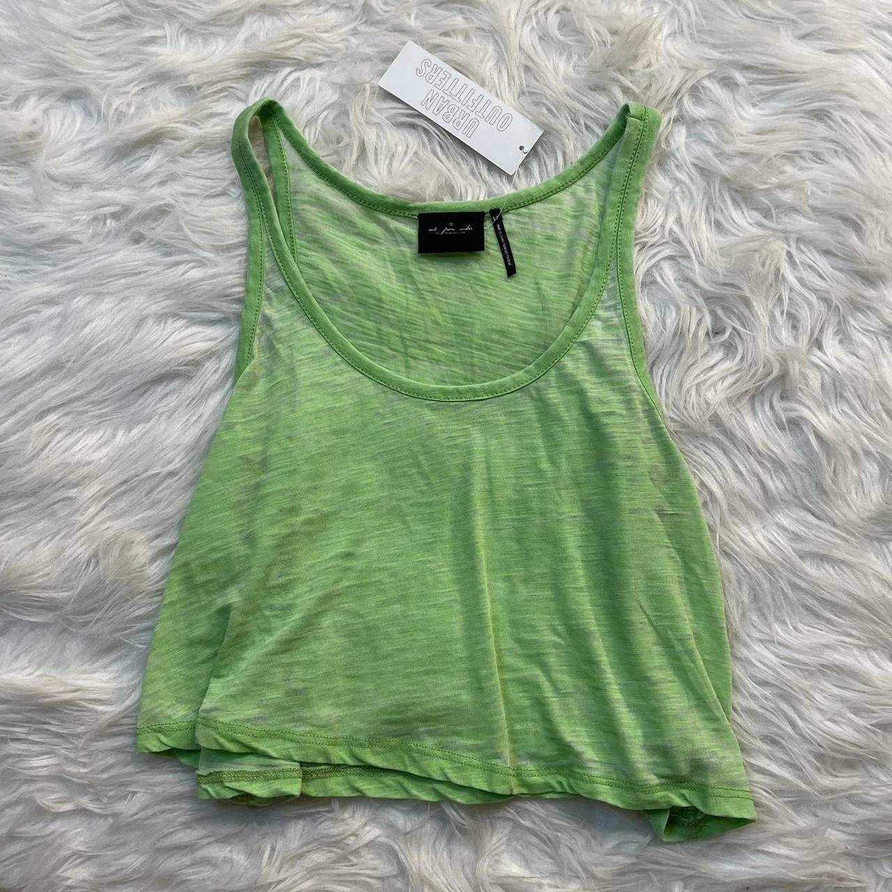 Urban Outfitters Women's Green Vest Depop