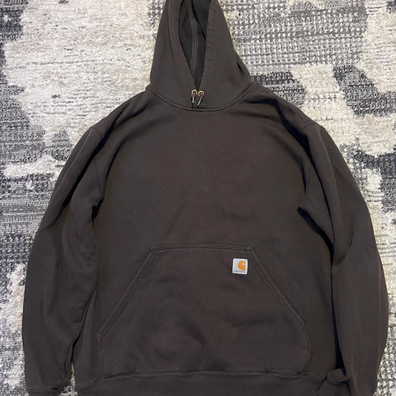 Carhartt Brown Heavy Weight Hoodie. - Large #Hoodie... - Depop