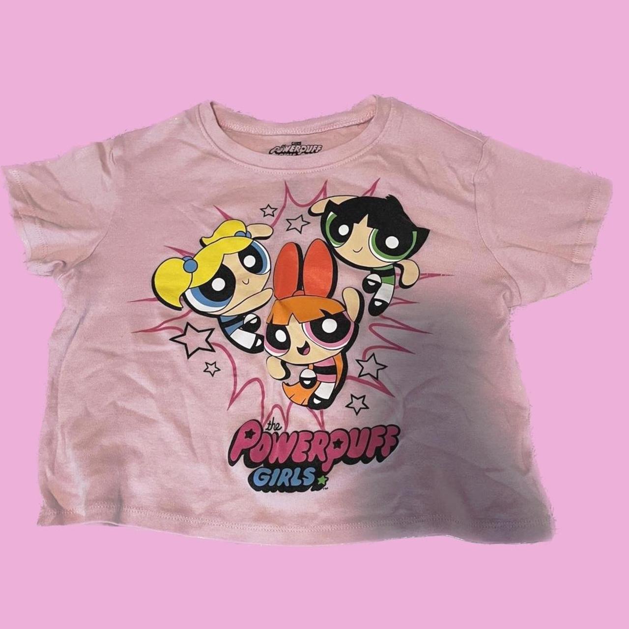 Powerpuff Girls Graphic Crop Tee -baby Tee -size M - Depop