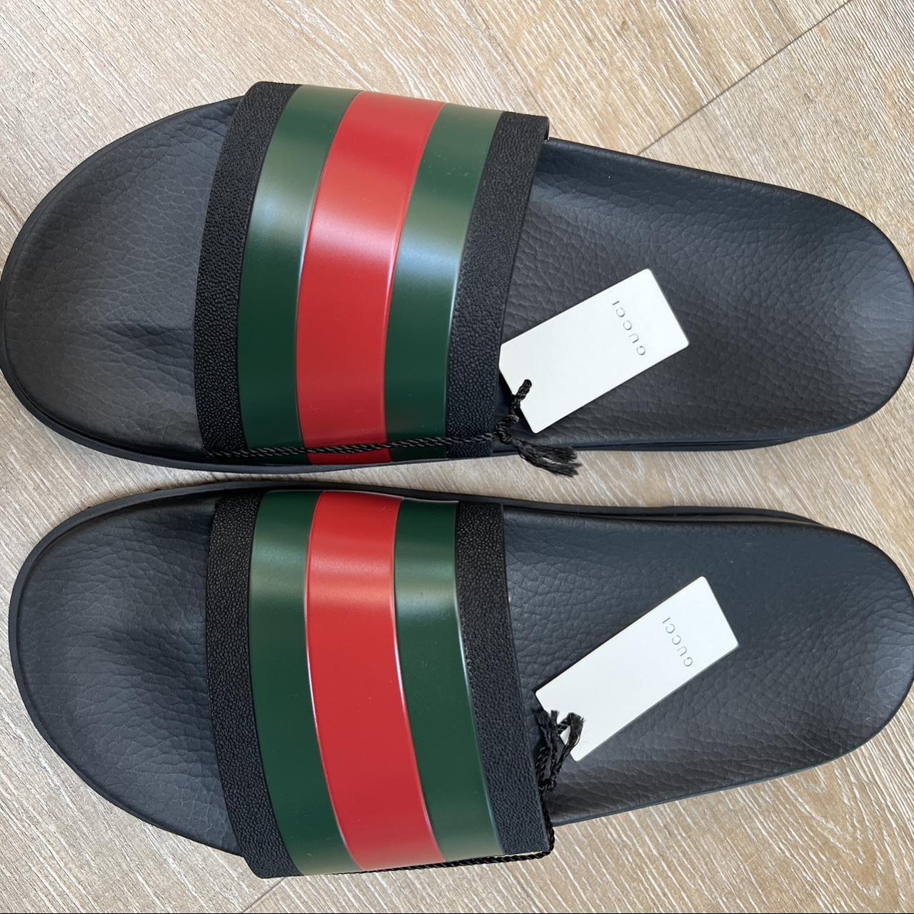 New, never worn Gucci slides!🖤 Size 12 UK, 13... - Depop