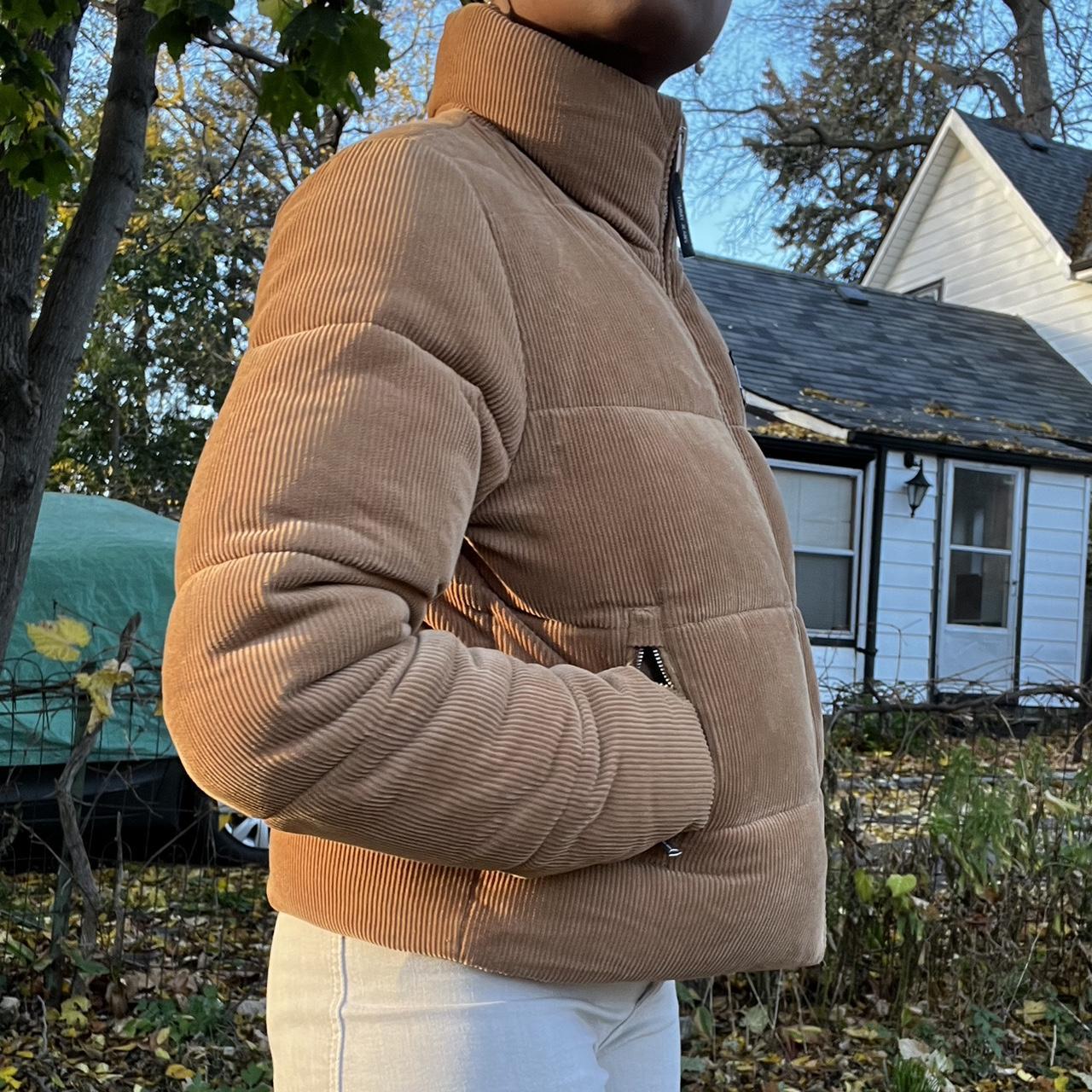 Tommy Jeans Tommy Hilfiger Brown Corduroy Puffer Jacket Tommy