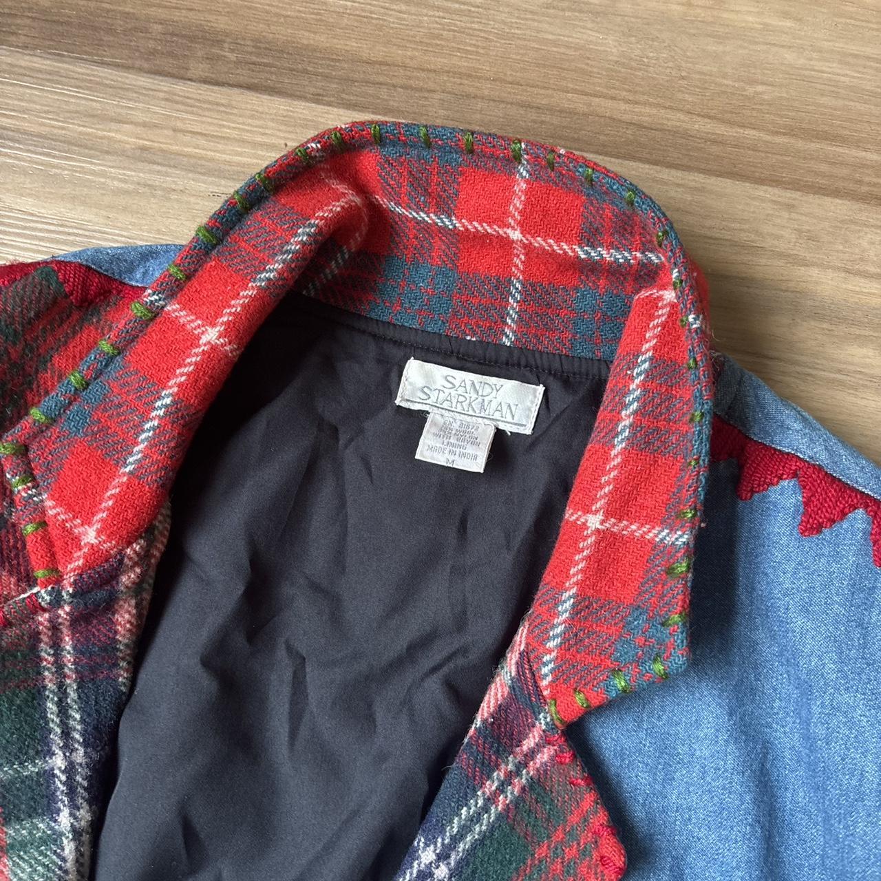 Women's Jacket - Multi/Red - M – Unique patchwork… - image 6