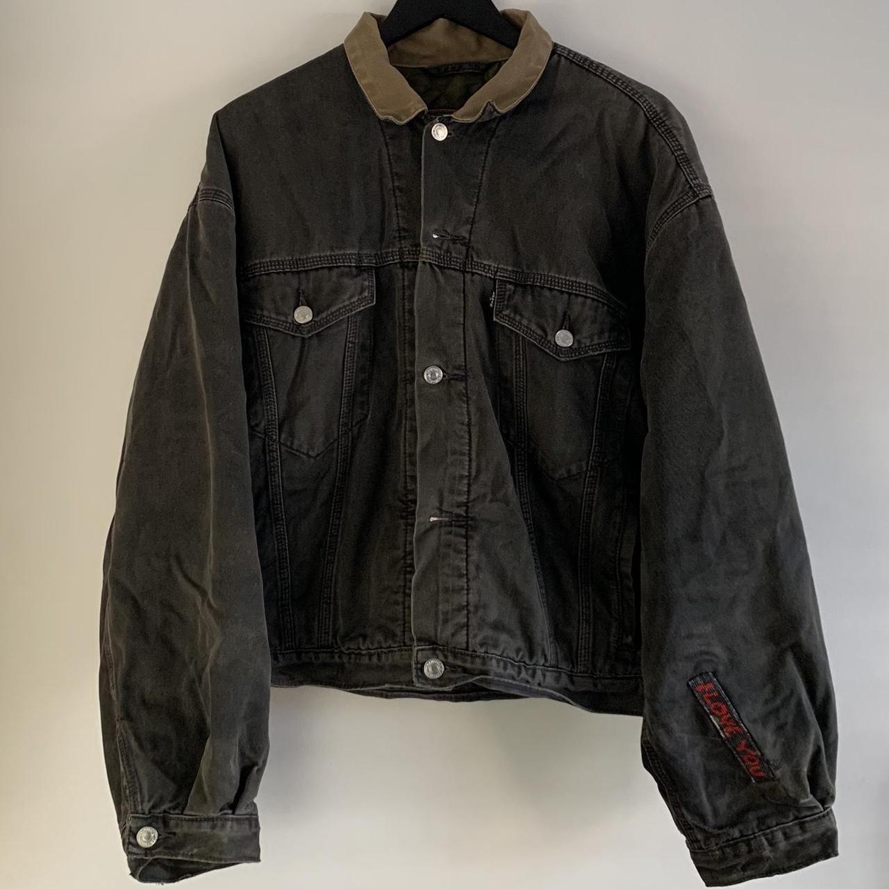 Levi's Men's Black and Grey Jacket Depop