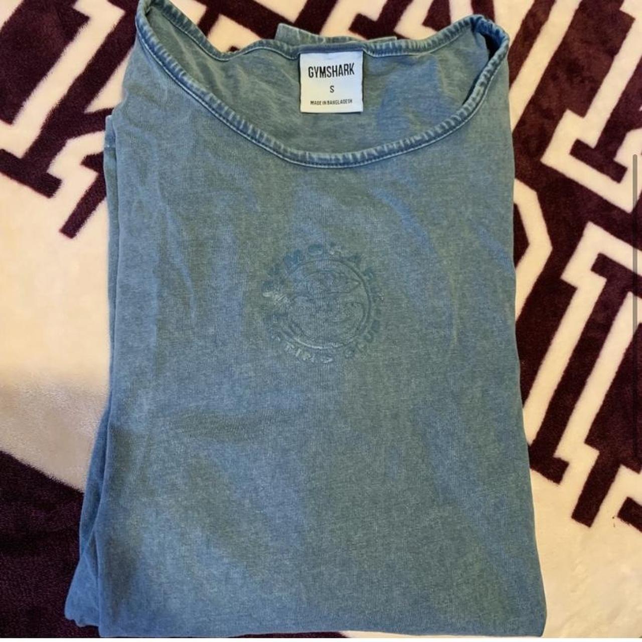 Gymshark legacy washed long sleeve blue top New in - Depop