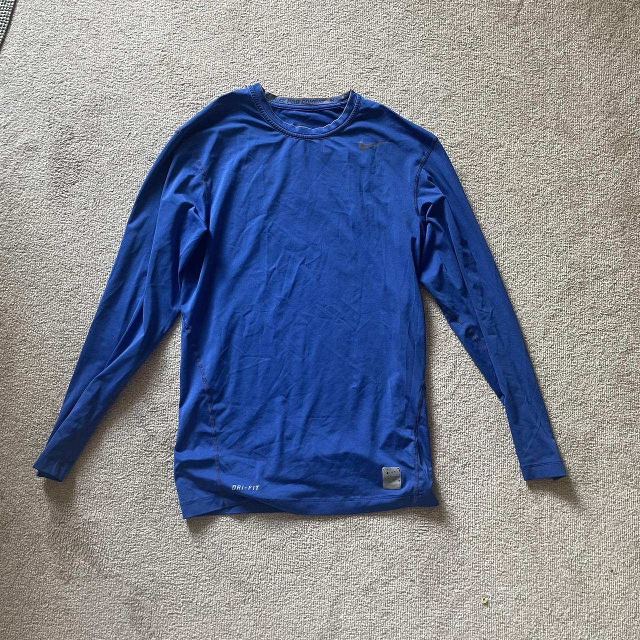 nike pro hyperstrong padded football shirt size - Depop