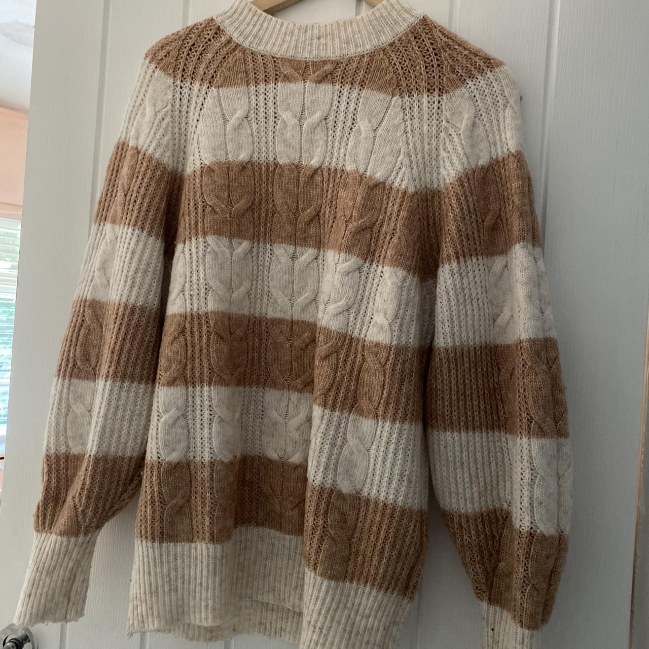 ˑ༄ؘ ۪۪۫۫ BRANDY MELVILLE STRIPED SWEATER DUPE Depop