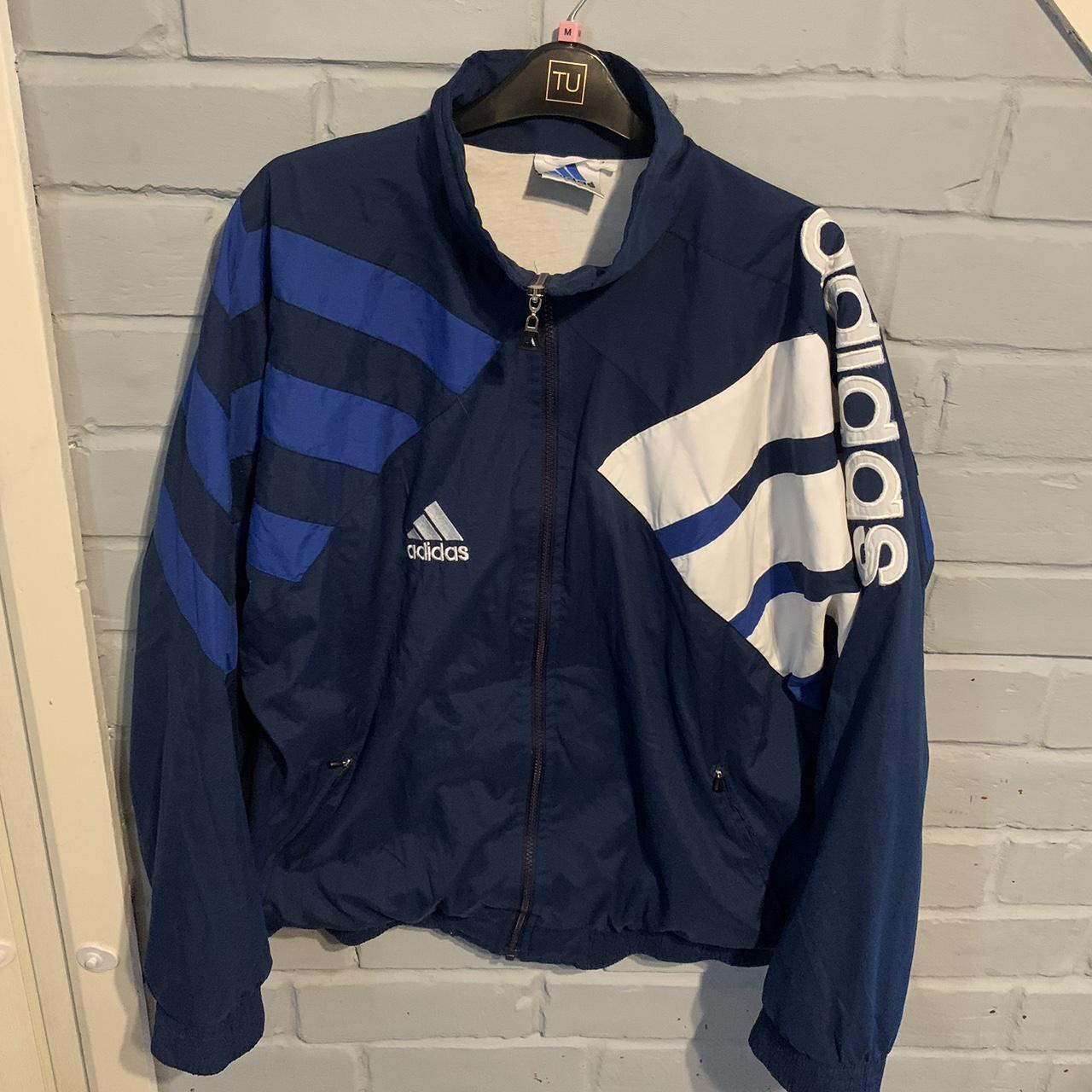 Vintage 90s Adidas Tracksuit Top/jacket Great... - Depop