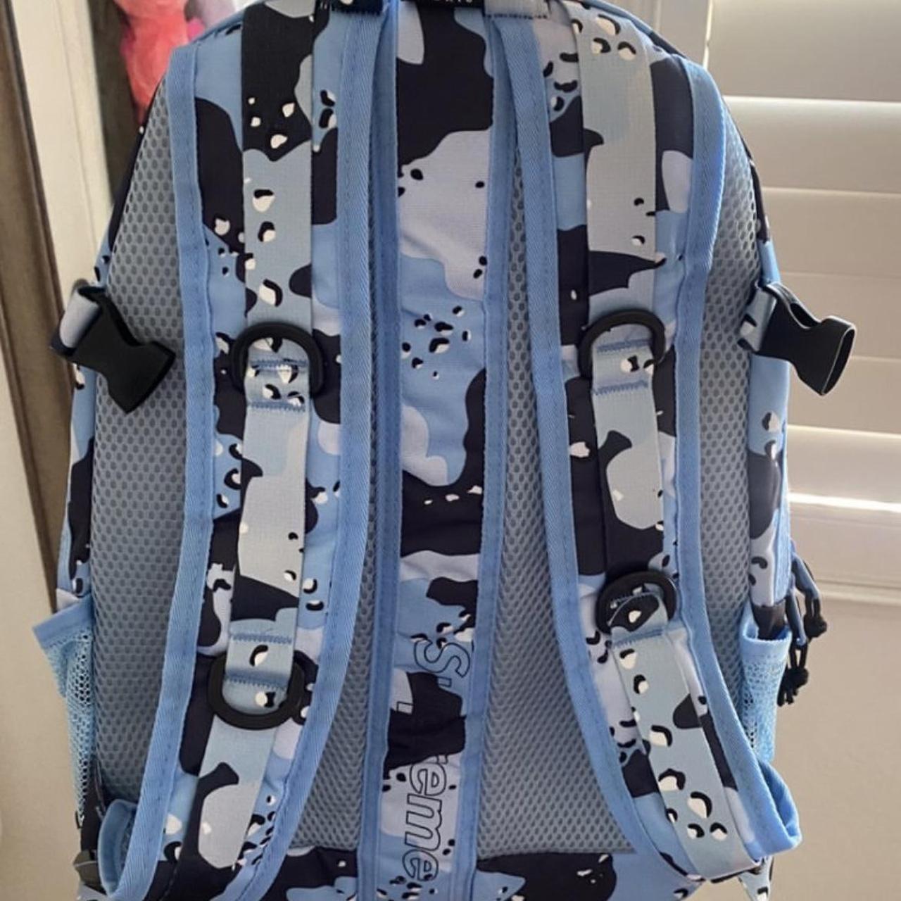 Supreme Backpack 'Blue Chocolate Chip Camo