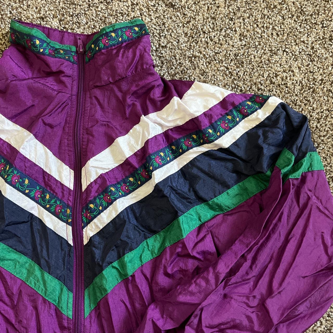 Windbreaker/track jacket. Full zip Size L... Depop