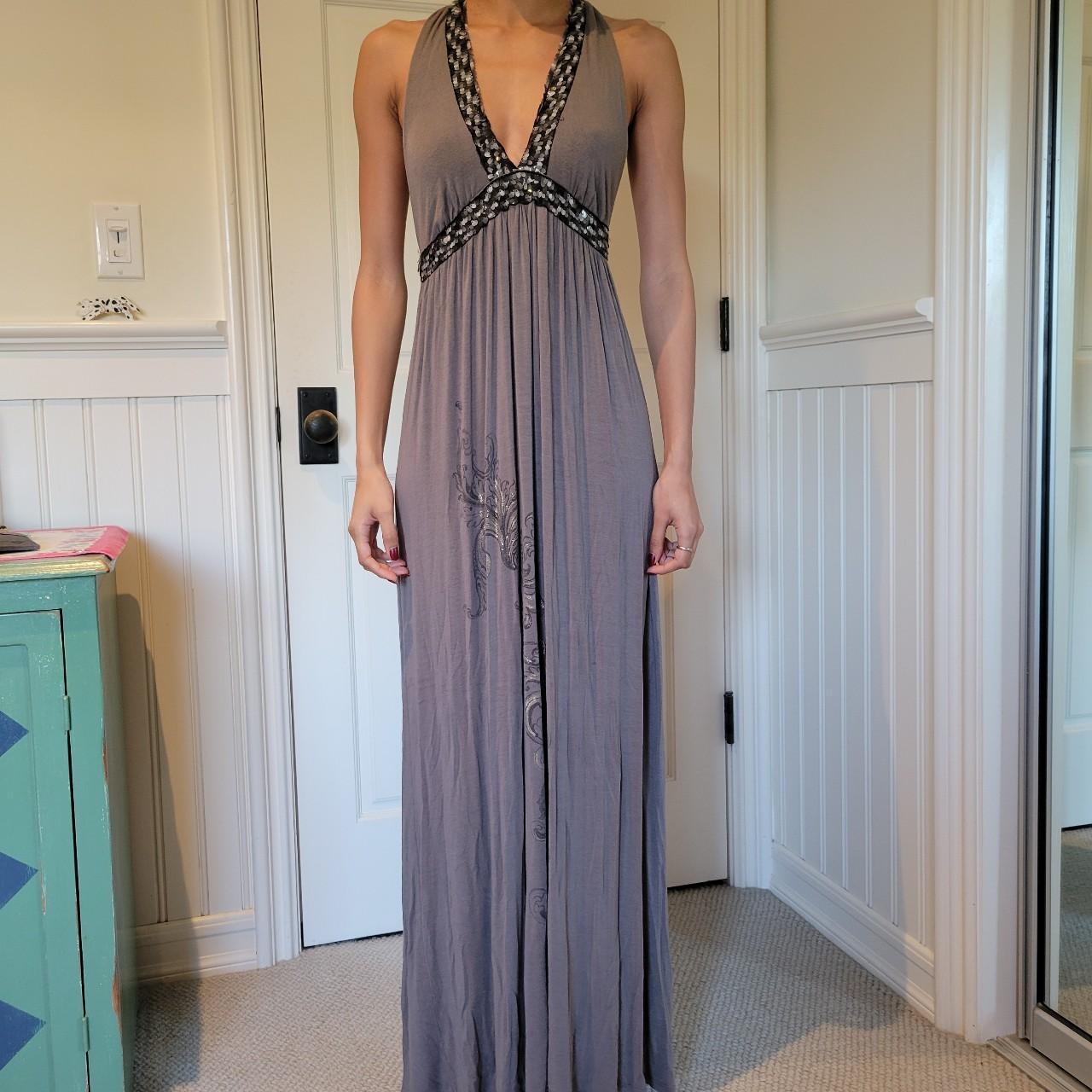 Women's Black and Grey Dress | Depop