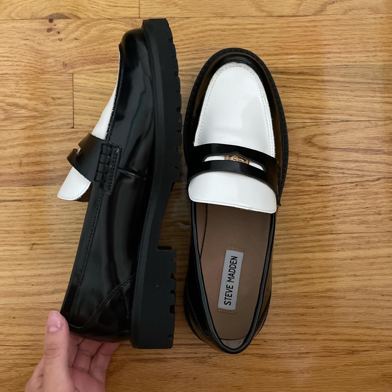 Steve madden sale white loafers