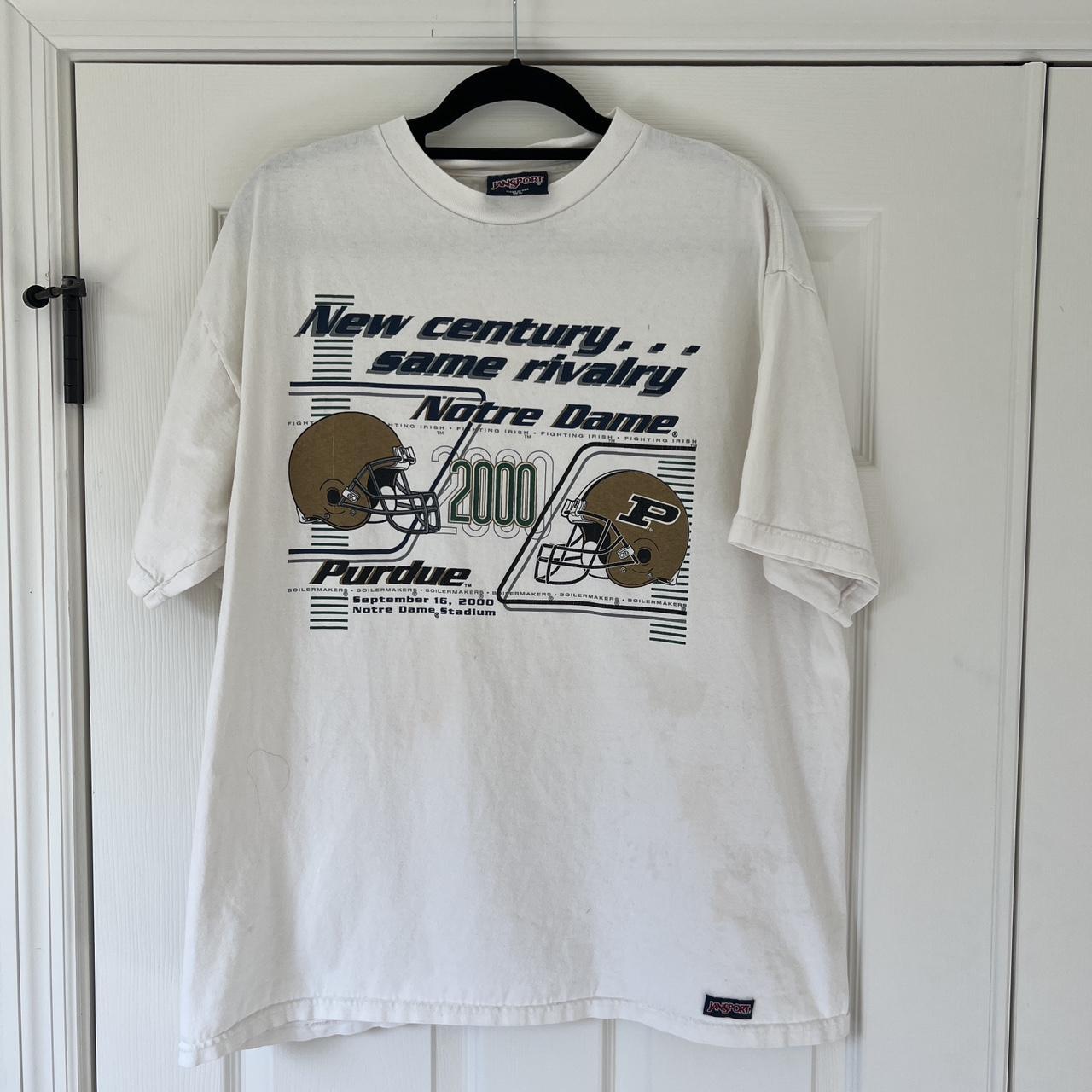 Gorgeous Vintage Notre Dame Purdue Football y2k... - Depop