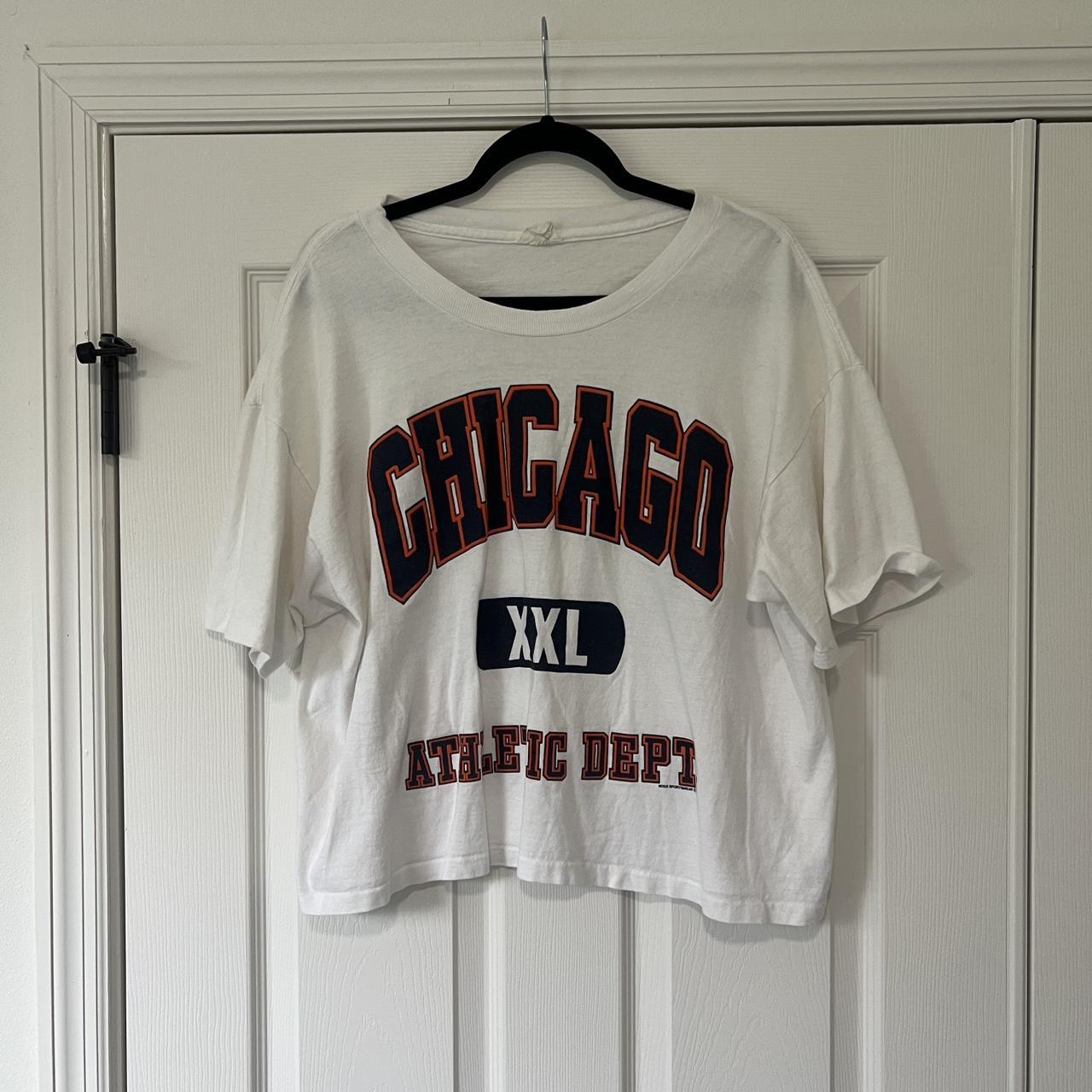 Vintage Crop Chicago Bears Tee Shirt