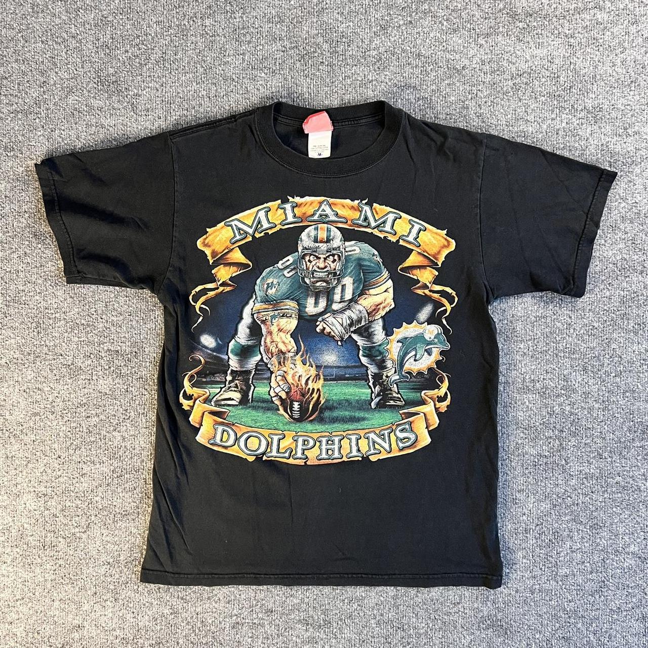 Vintage Miami Dolphins NFL football Griddy Flames... Depop
