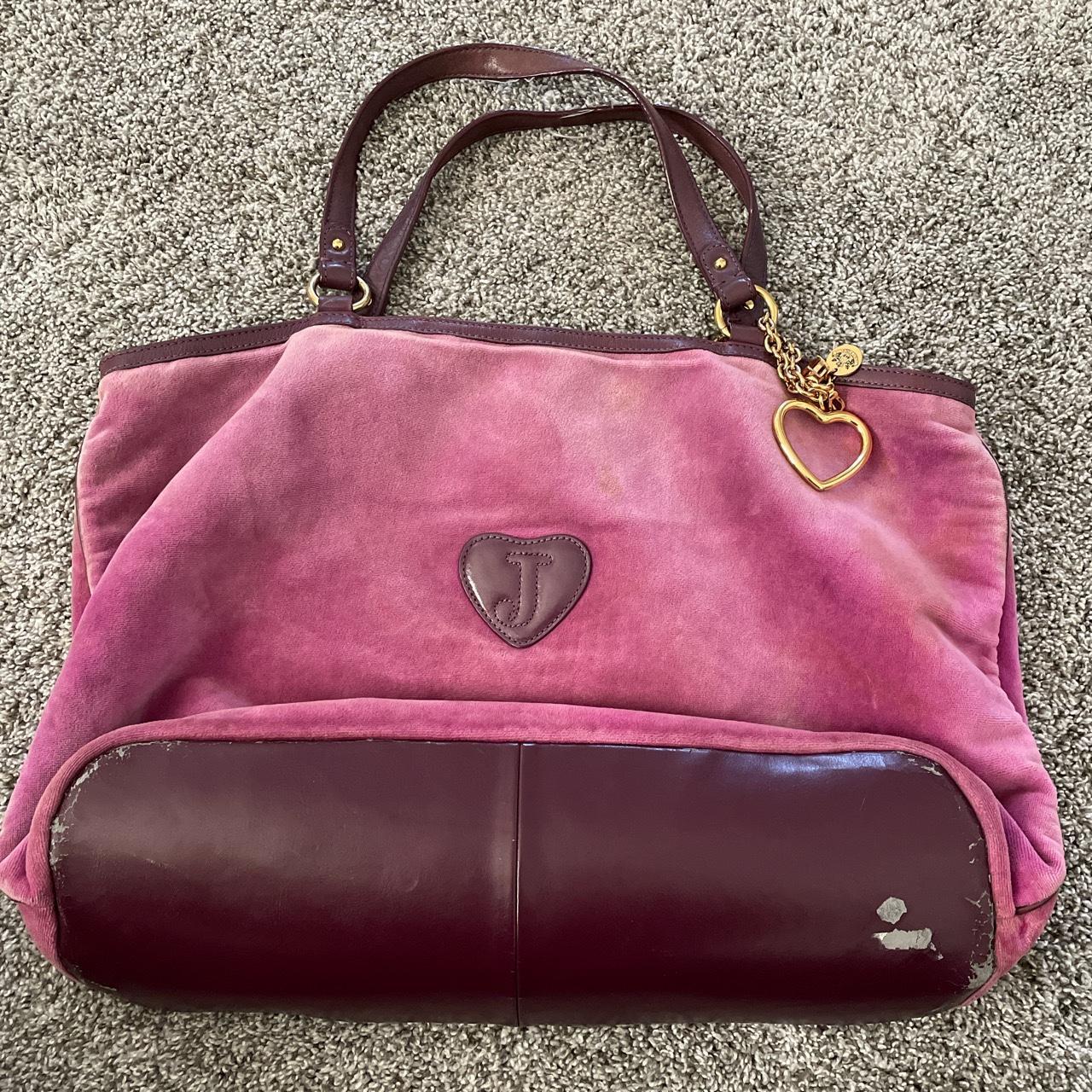 Vintage Purple Juicy Couture Purse Satchel Tote Bag... Depop