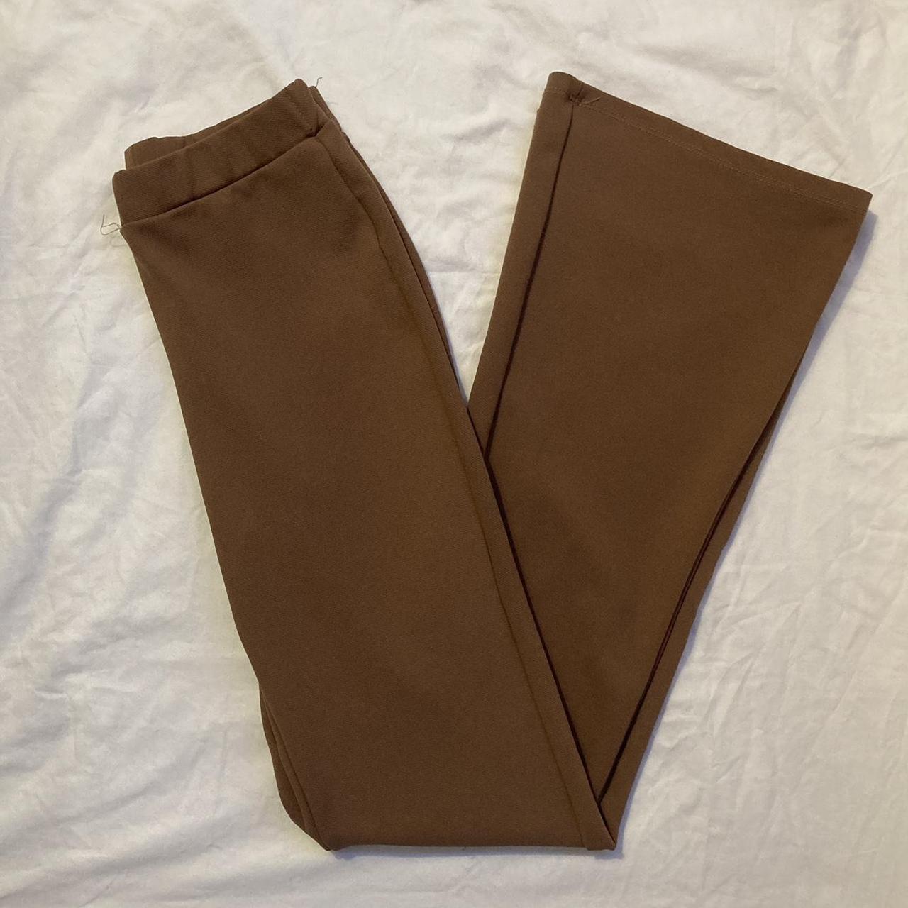 cotton on brown flared leggings