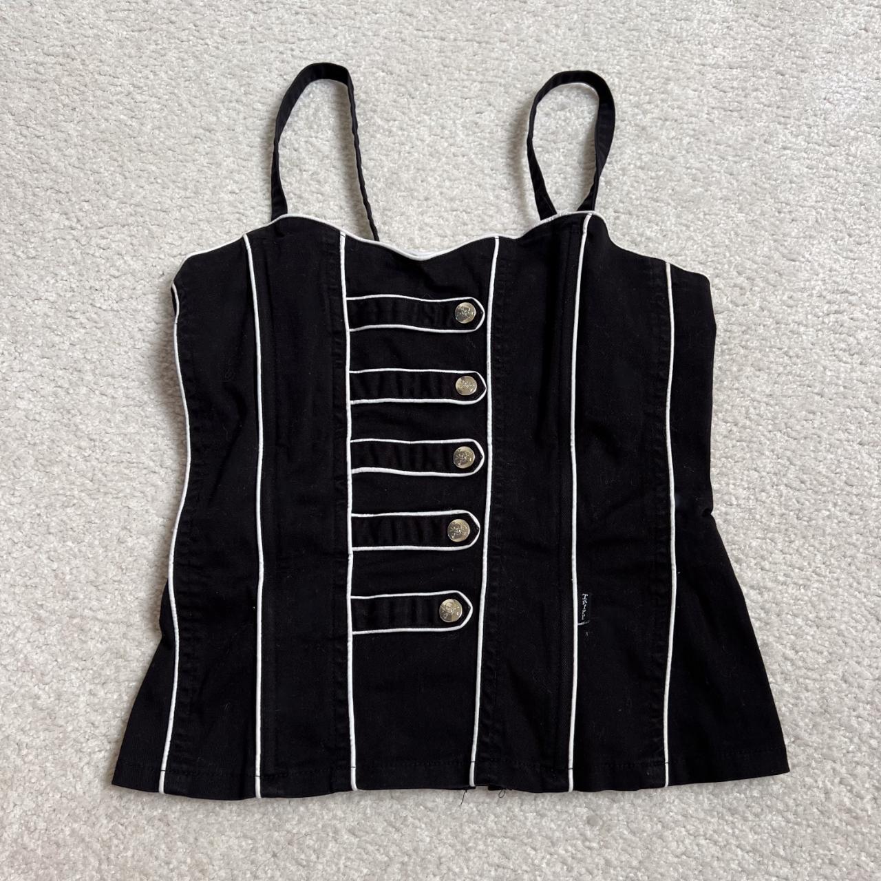 Tripp Nyc black and white deals corset