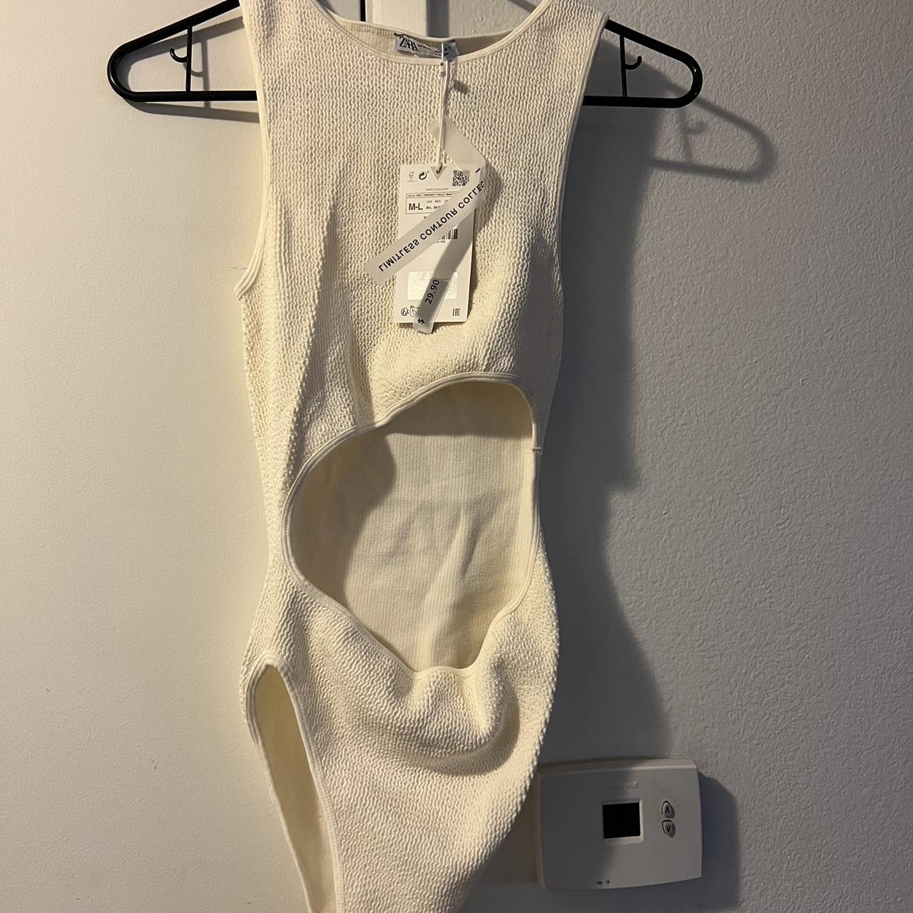 Zara “Seamless Cut Out Body suit” Size: - Depop