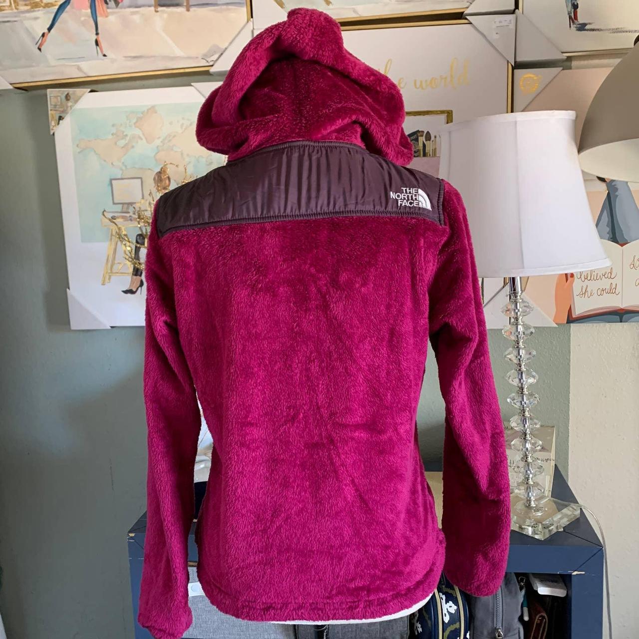 THE NORTH FACE pink fleece jacket hooded full zip ... - Depop