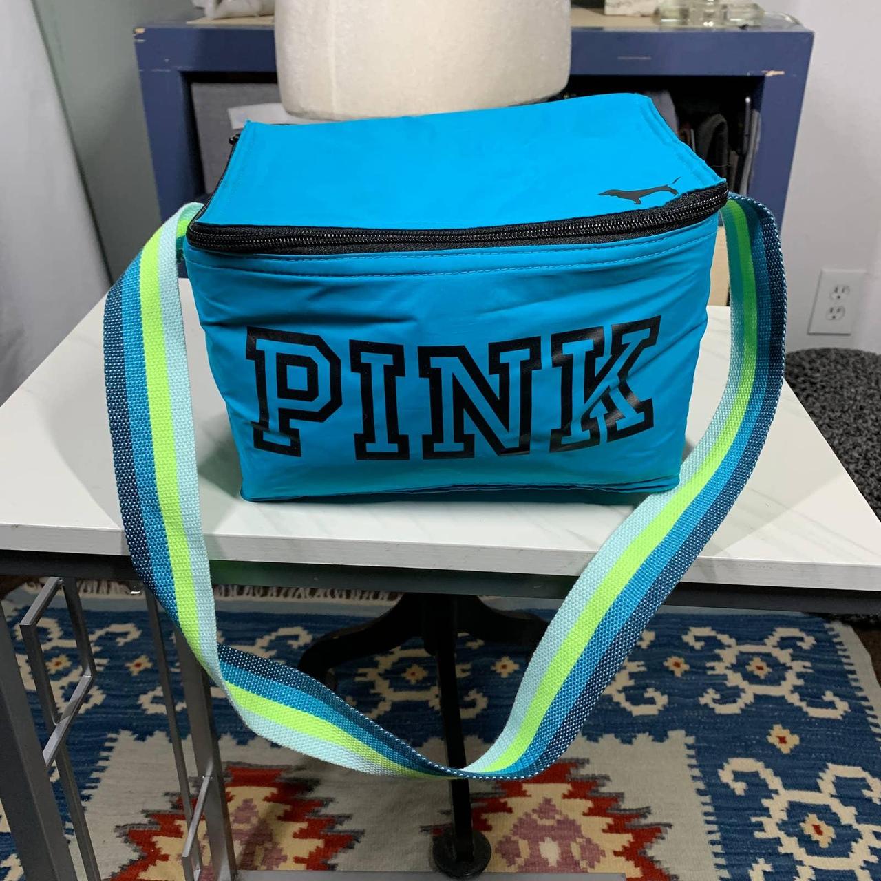 PINK Victorias Secret lunch bag turquoise Depop