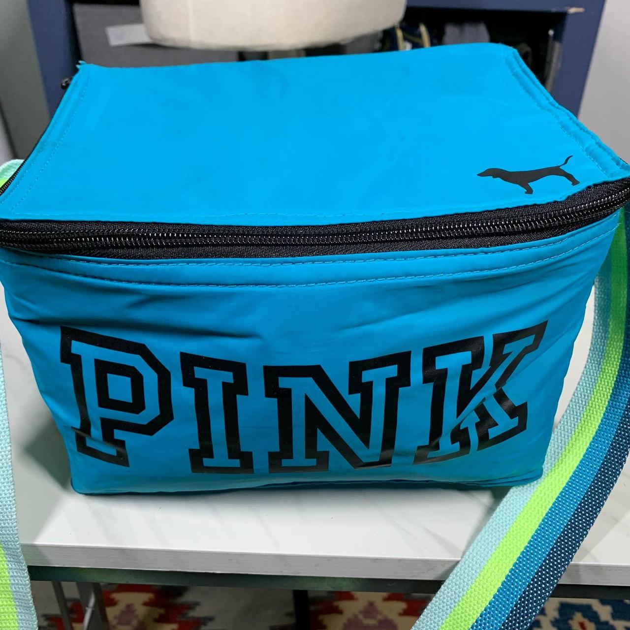 PINK Victorias Secret lunch bag turquoise... Depop