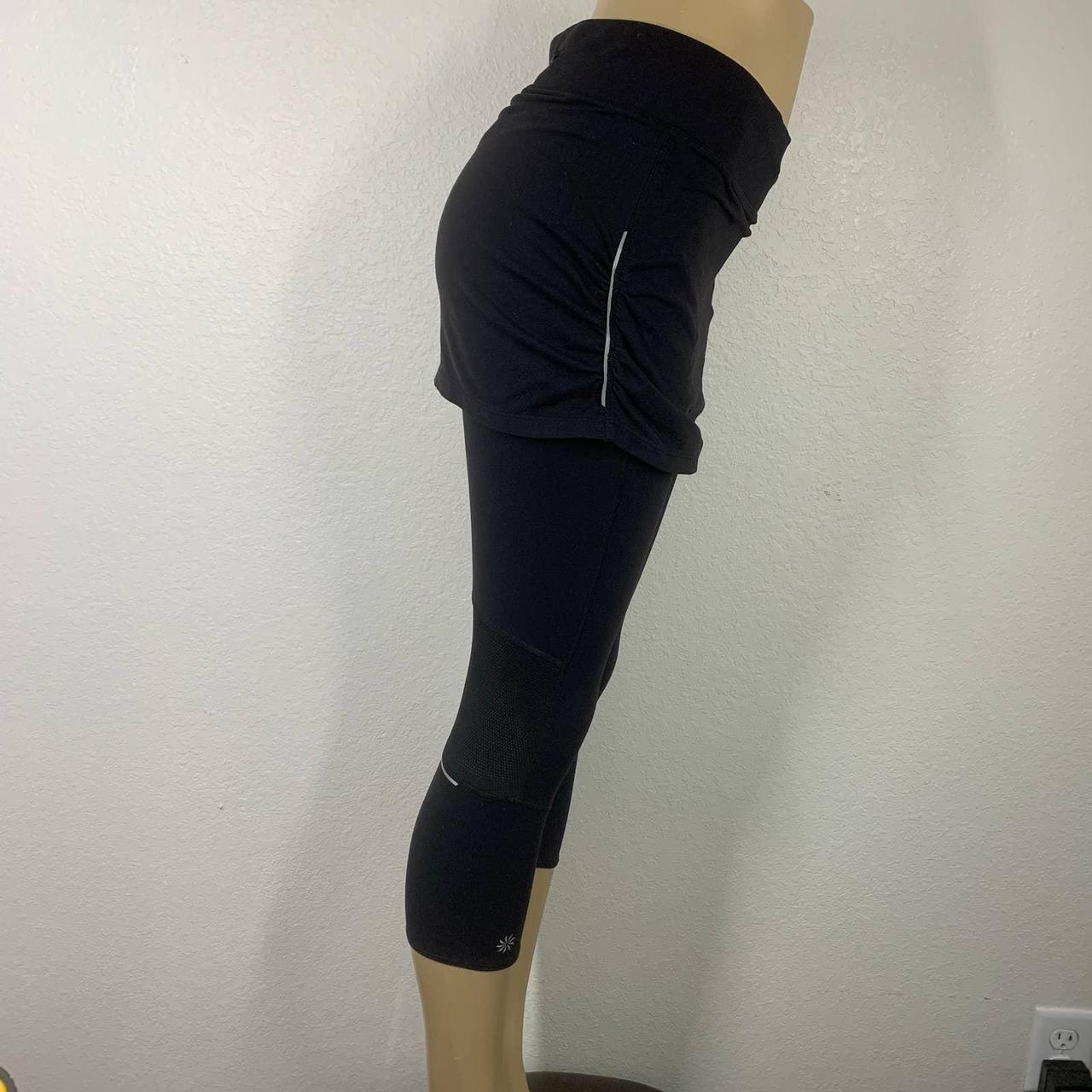 Athleta skirt leggings Contender black with - Depop